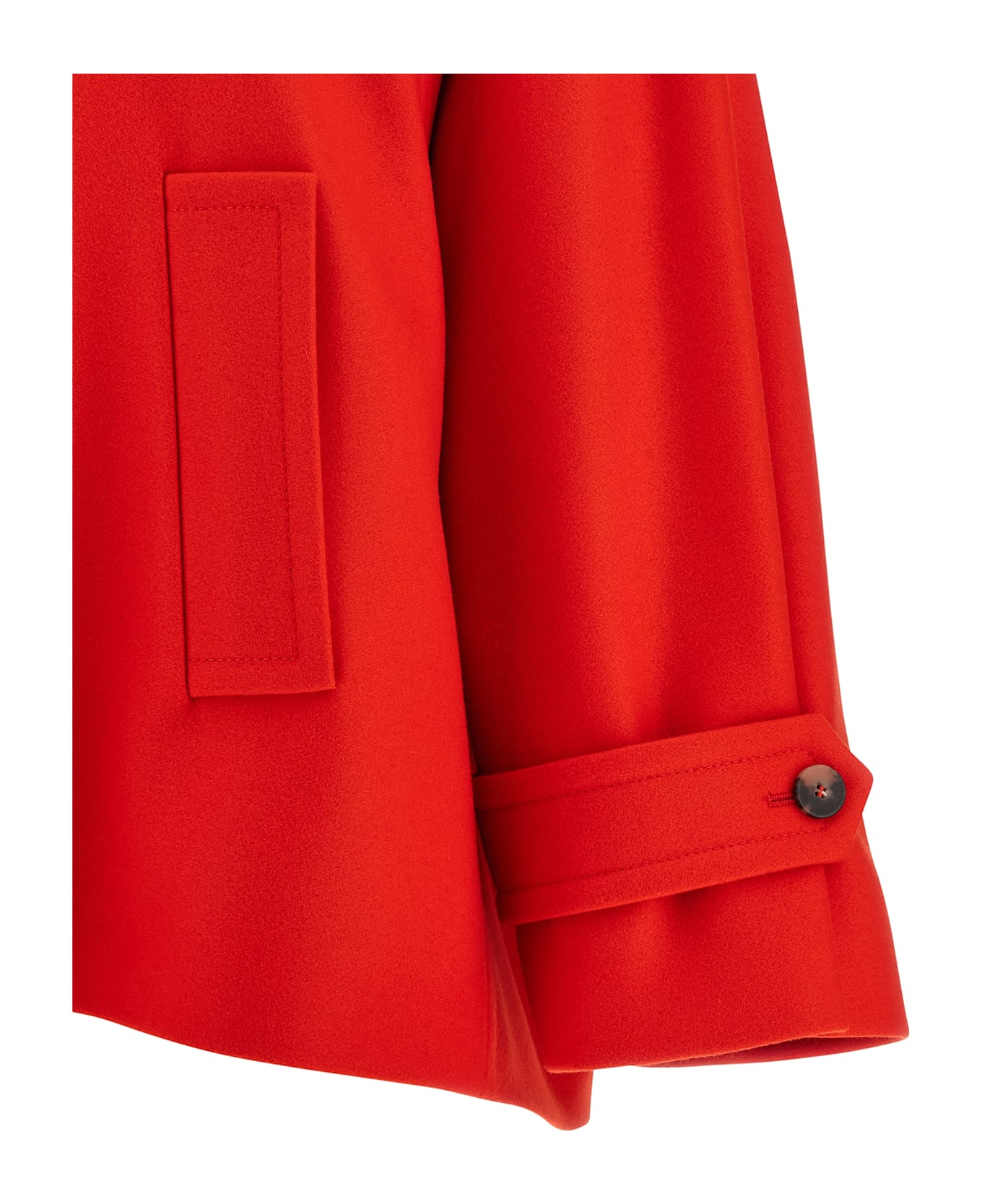 Alberto Biani Caban Coat - Red