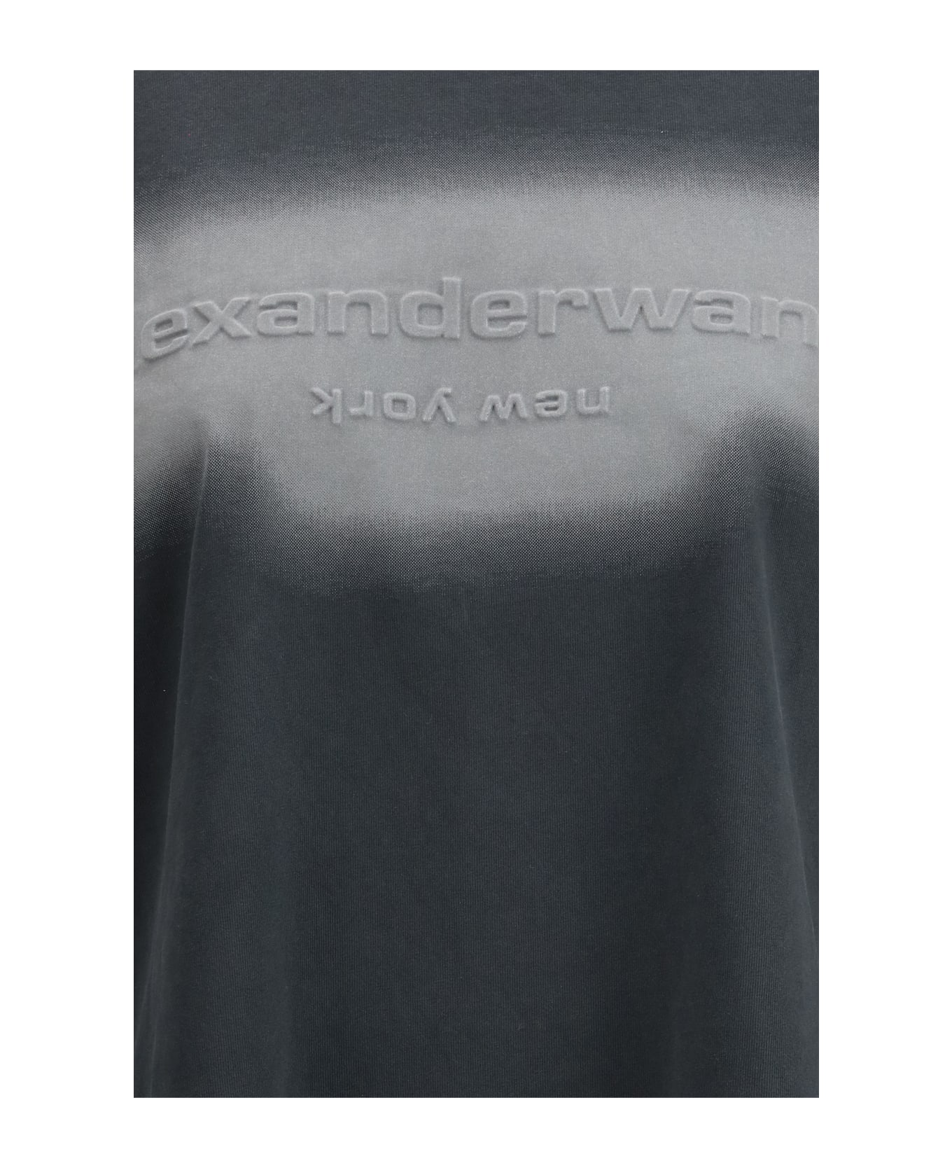 Alexander Wang Reflective Halo Print Logo Long-sleeve T-shirt