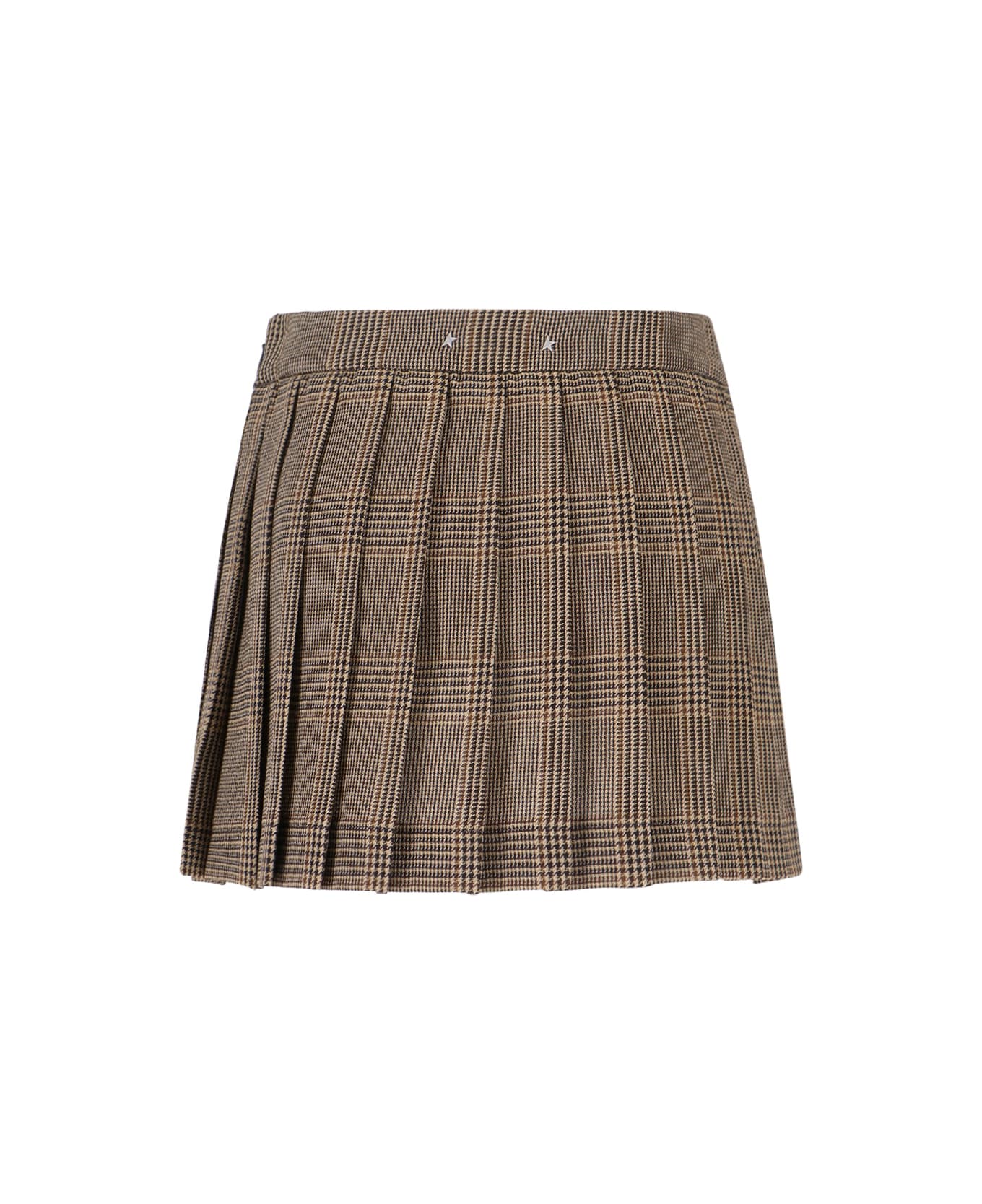 Golden Goose Virgin Wool Mini Skirt - Brown