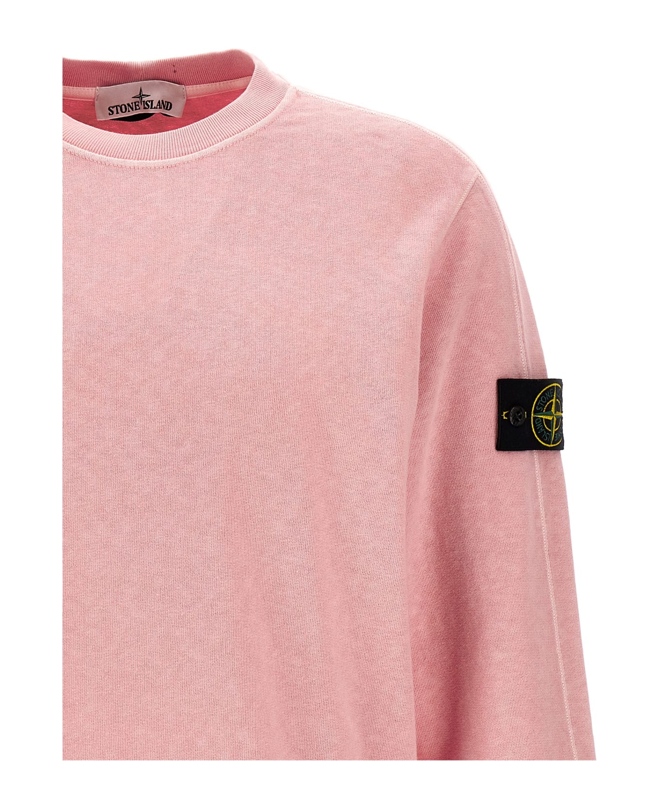 Stone Island Logo Sweatshirt - Pink