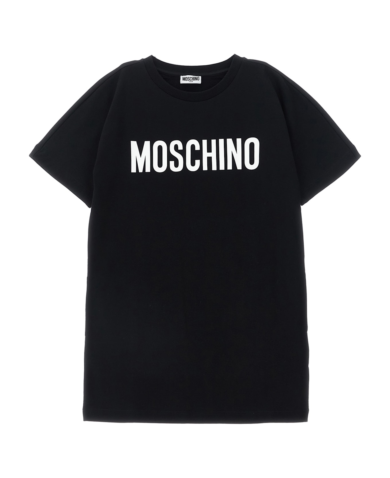 Moschino Logo Print Dress - Black  