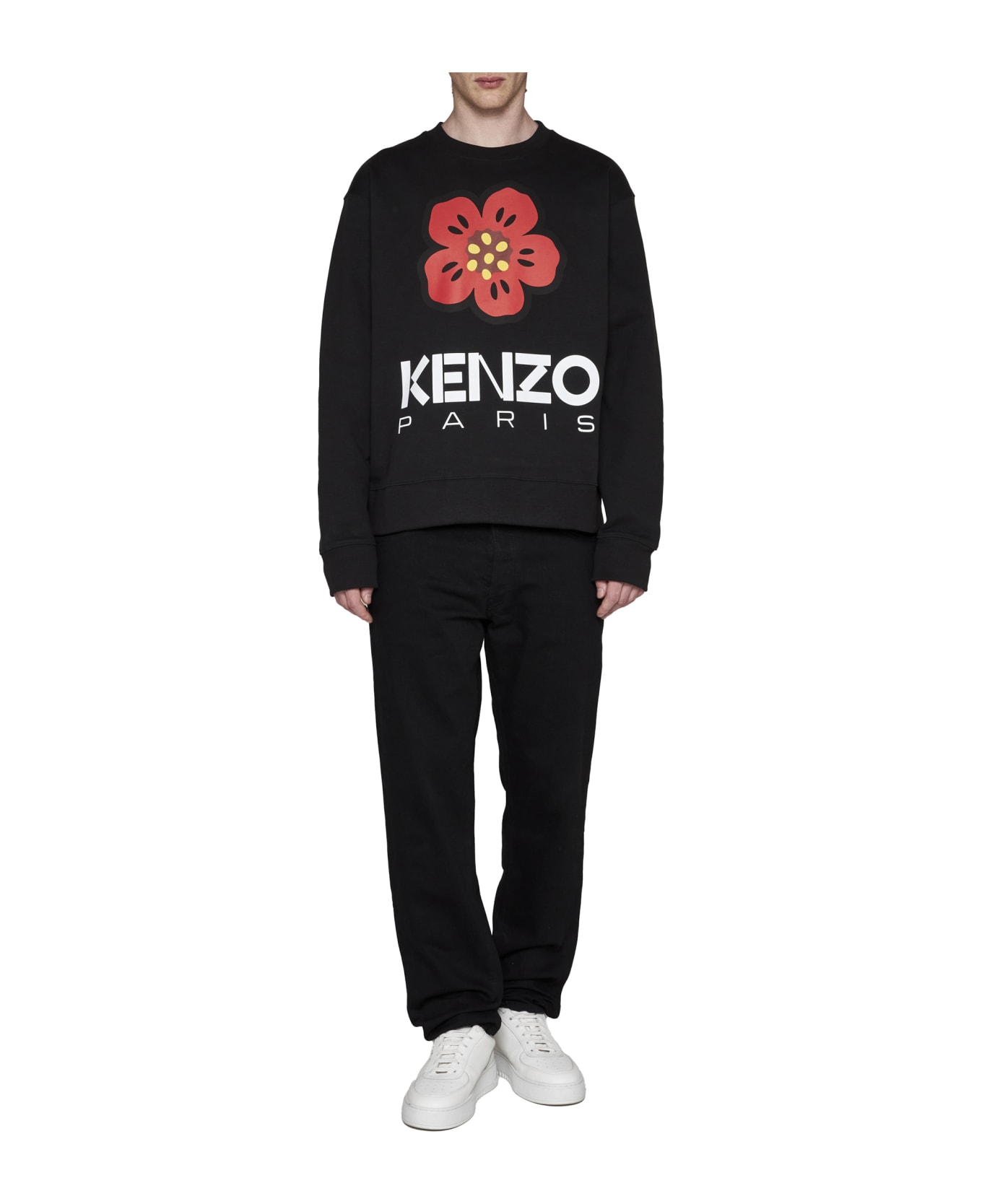 Kenzo Boke Flower Crewneck Sweatshirt - Black