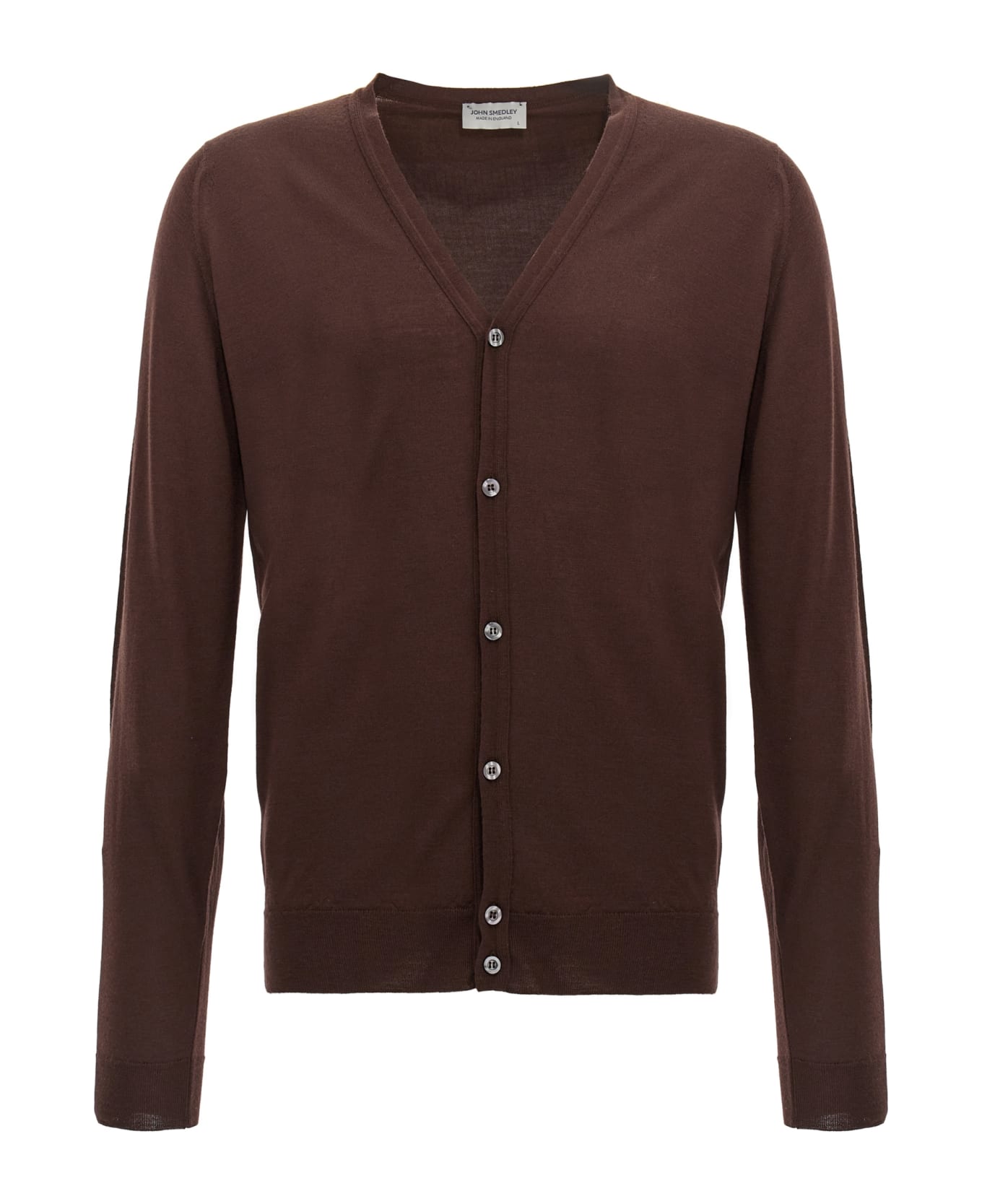 John Smedley 
petworth
 Cardigan - Brown