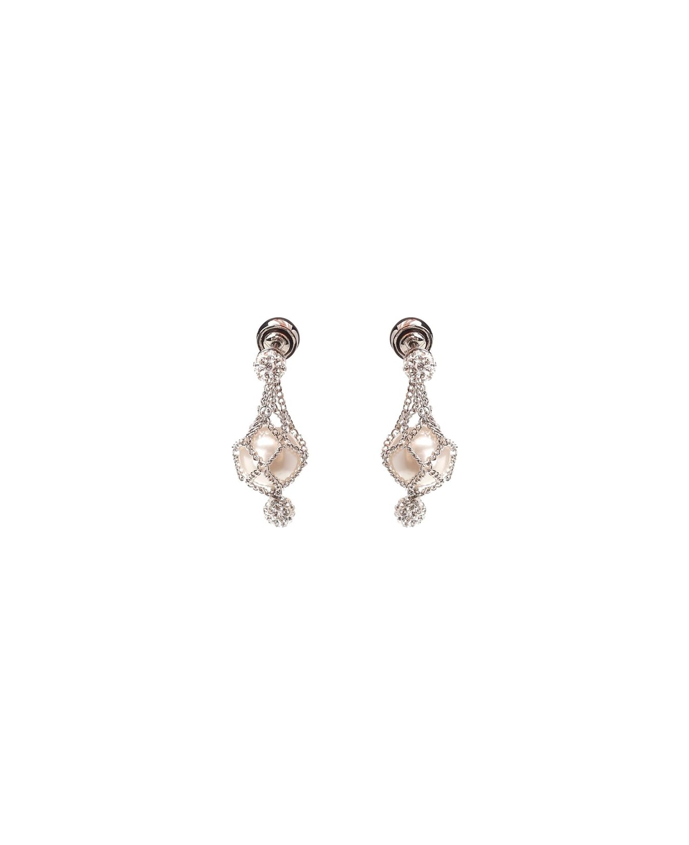 Givenchy 'pearling' Earrings - Silver