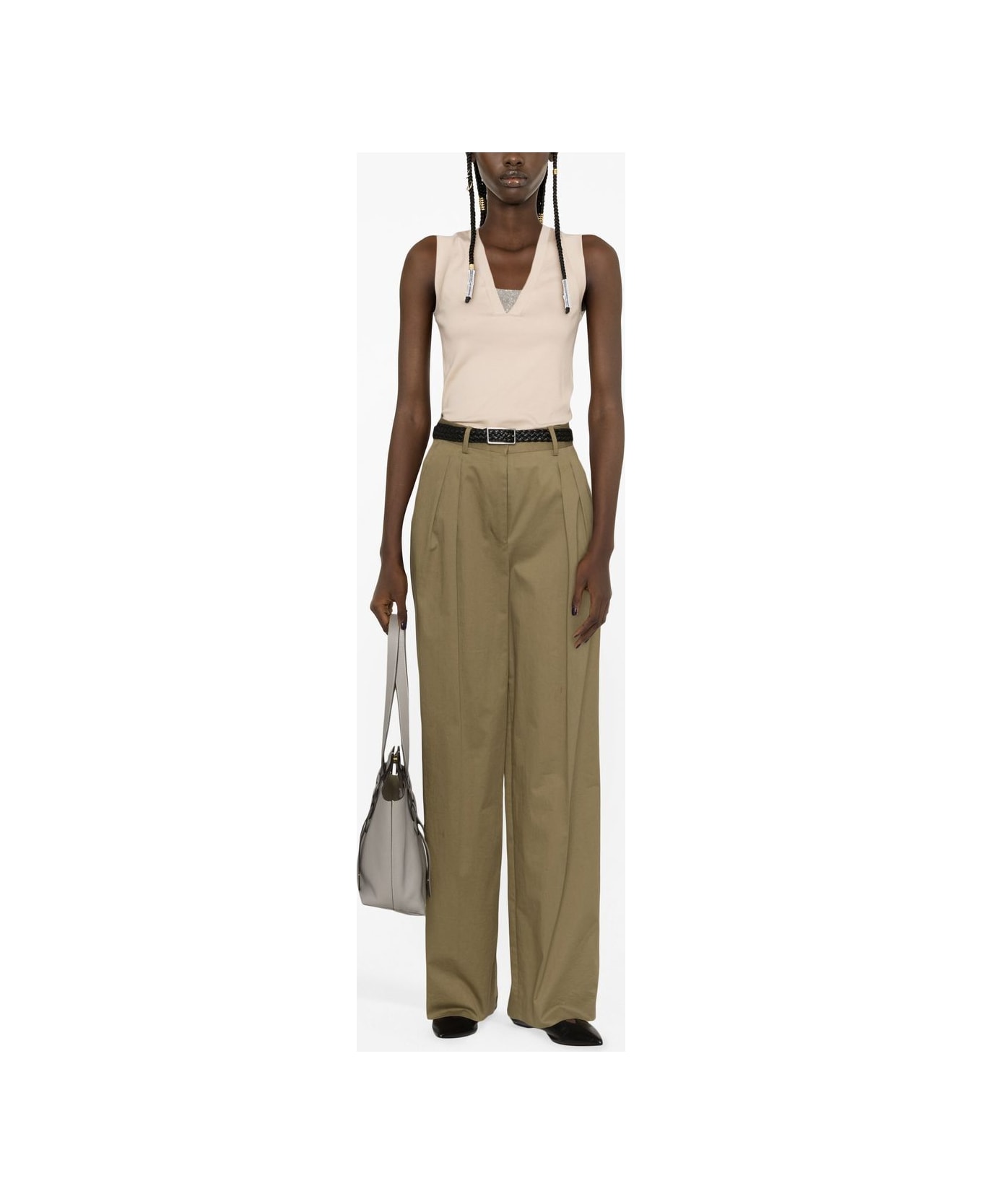 Brunello Cucinelli Cotton Tank Top - Beige