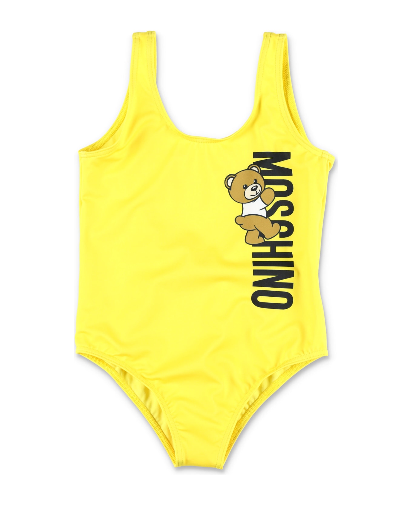 Moschino Swimsuit Logo - YELLOW