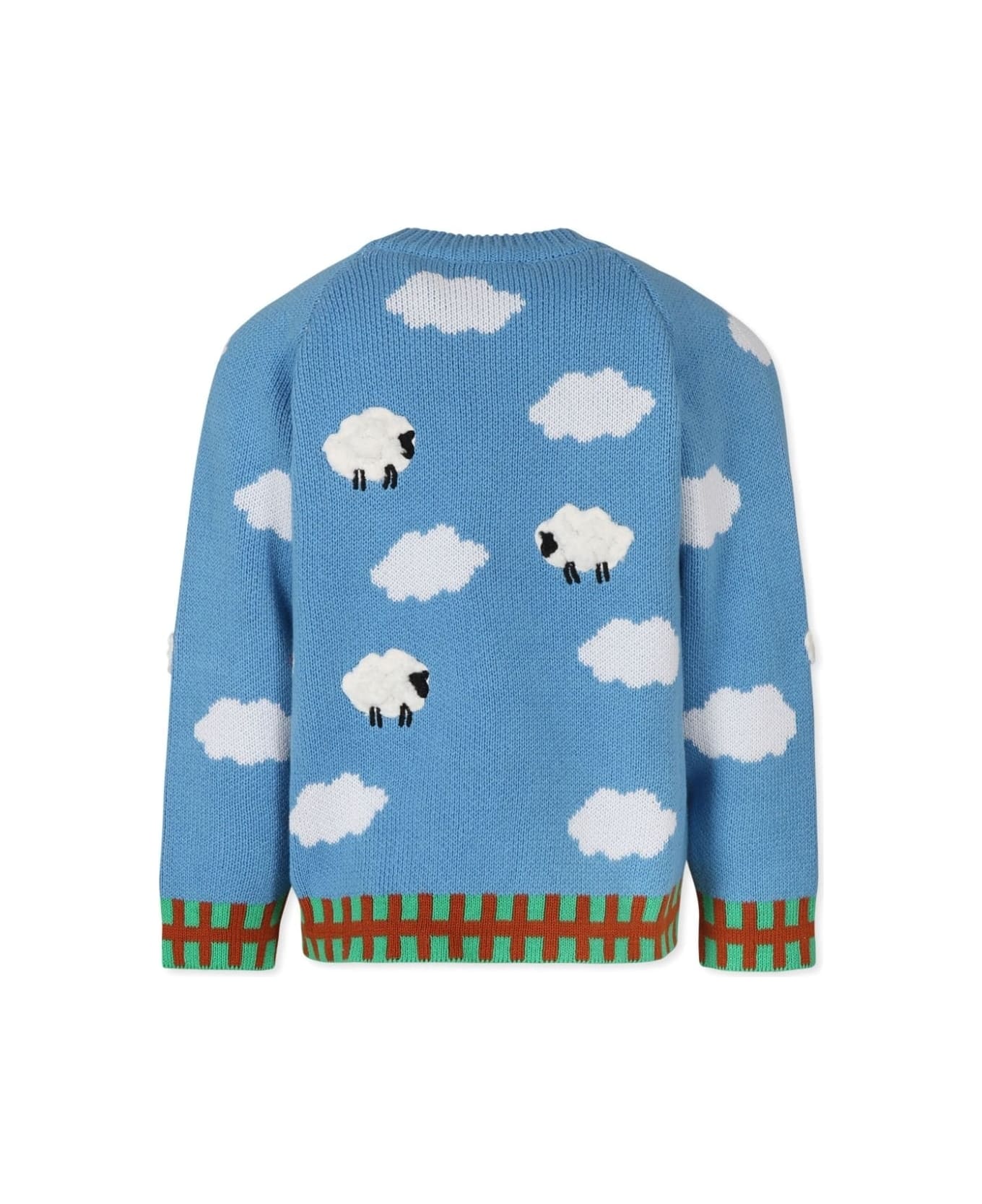 Stella McCartney Kids Maglione In Cotone-lana - Light blue