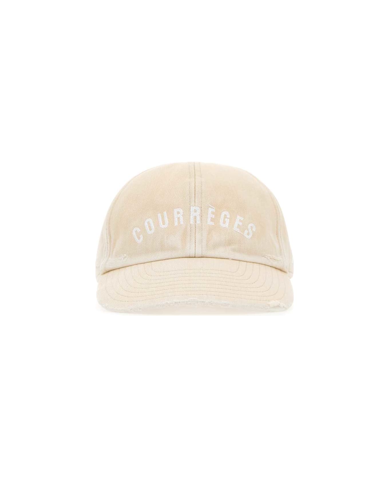 Courrèges Sand Cotton Baseball Cap - OATMEAL 帽子
