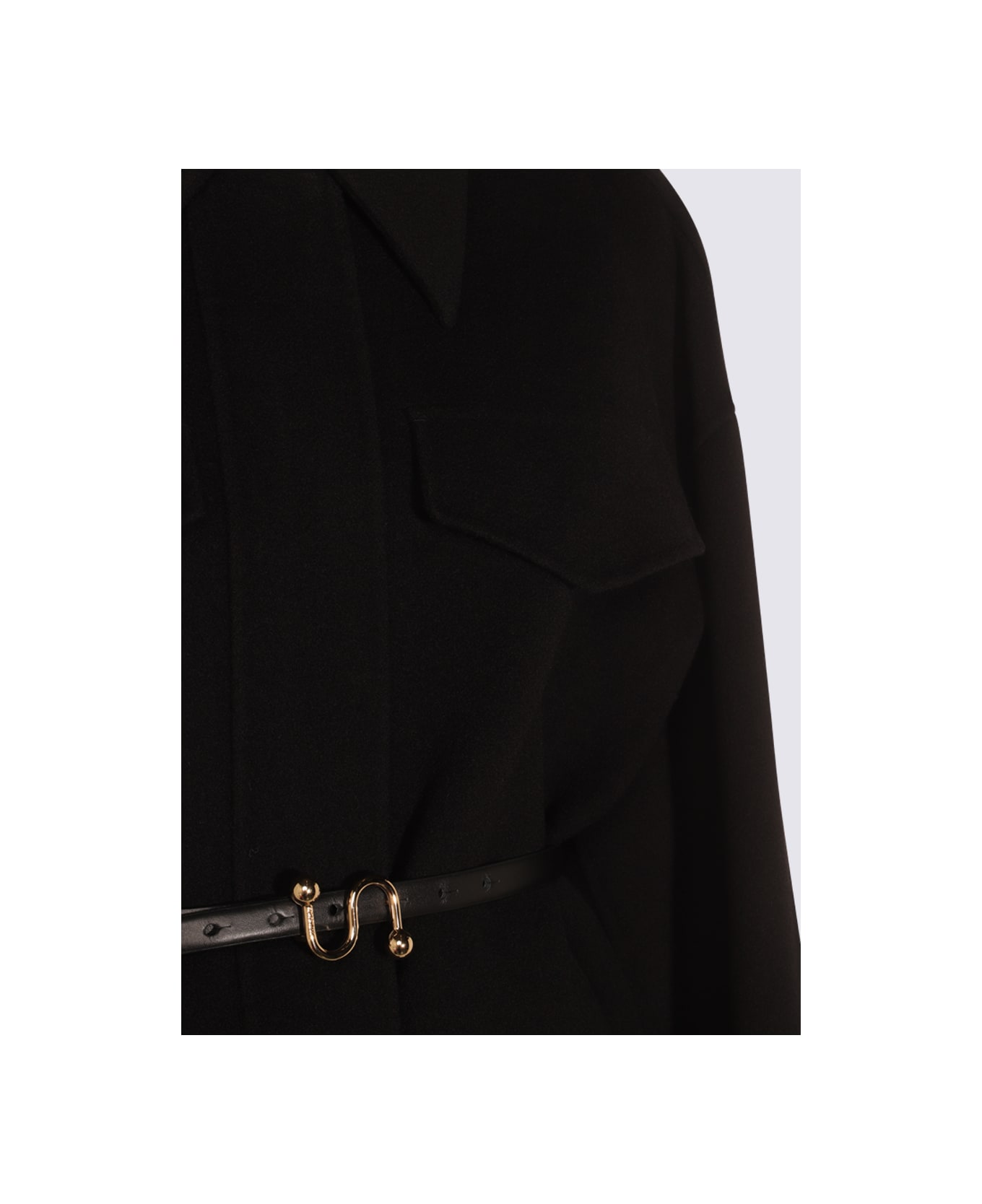 SportMax Black Cantore Coat - Black