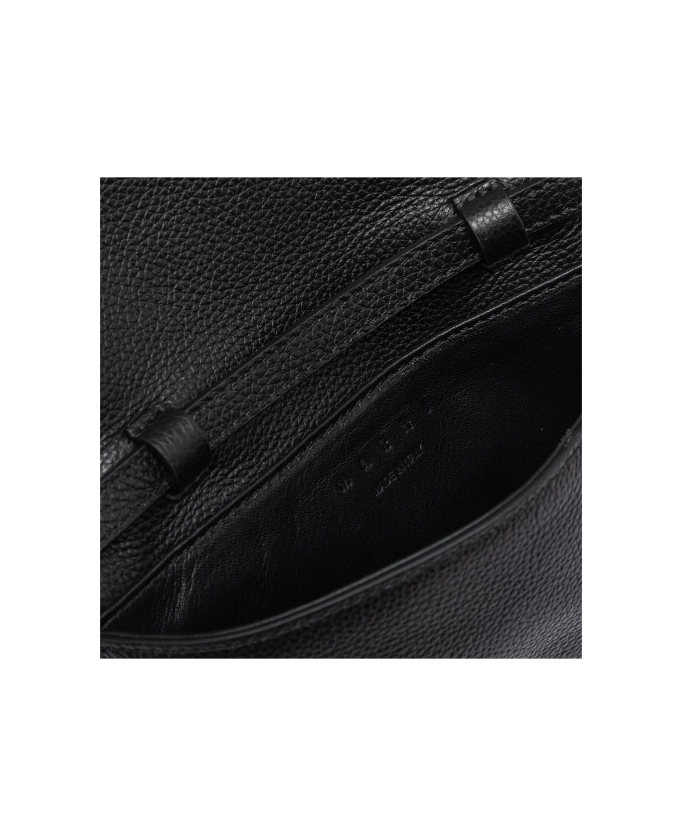 Marni Mending Shoulder Bag - BLACK