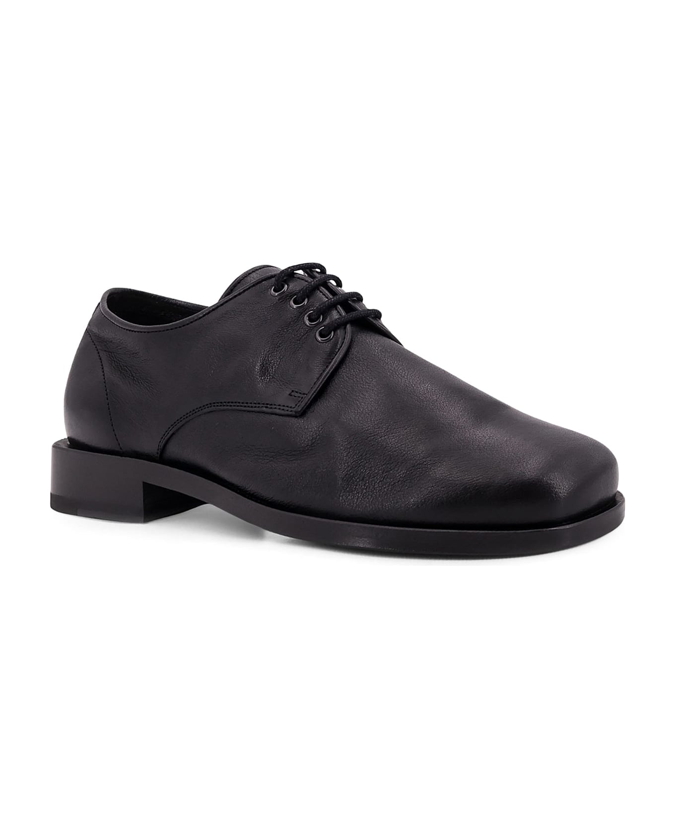 Lemaire Anatomic Derbies Lace Up Shoe - Black