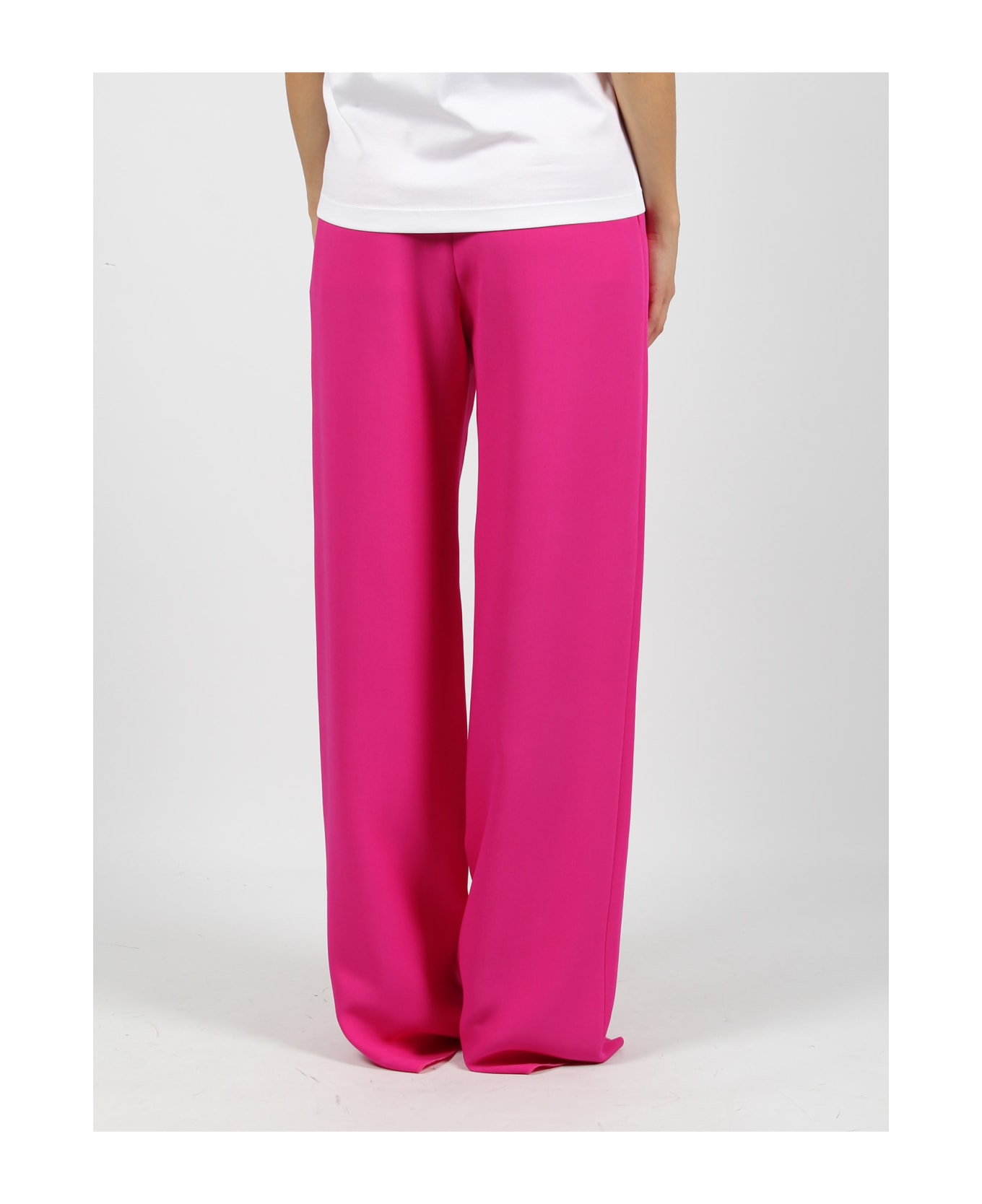 Valentino Garavani Silk Jersey Pant - Pink & Purple
