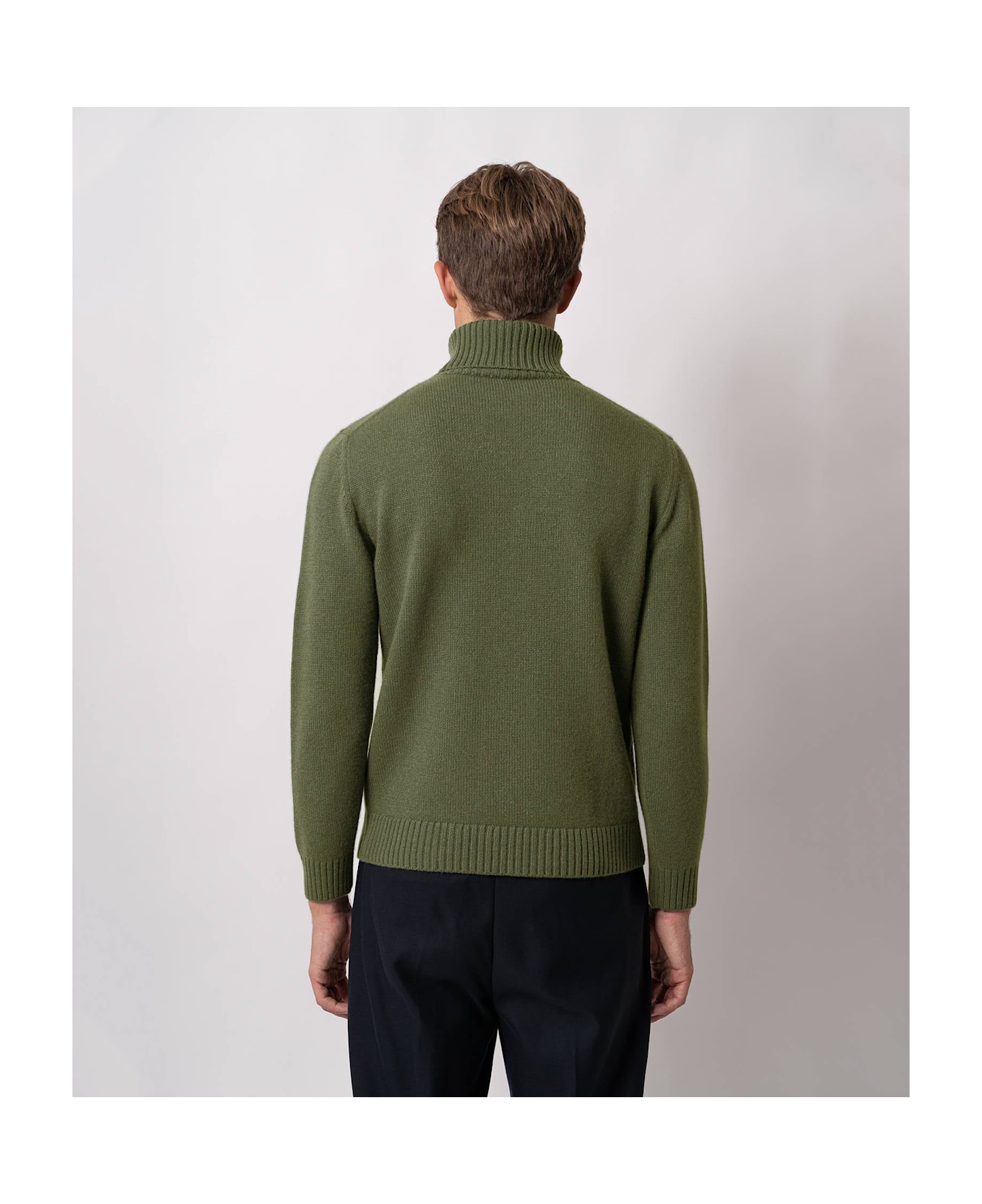 Larusmiani Turtleneck Sweater 'diablerets' Sweater - Olive