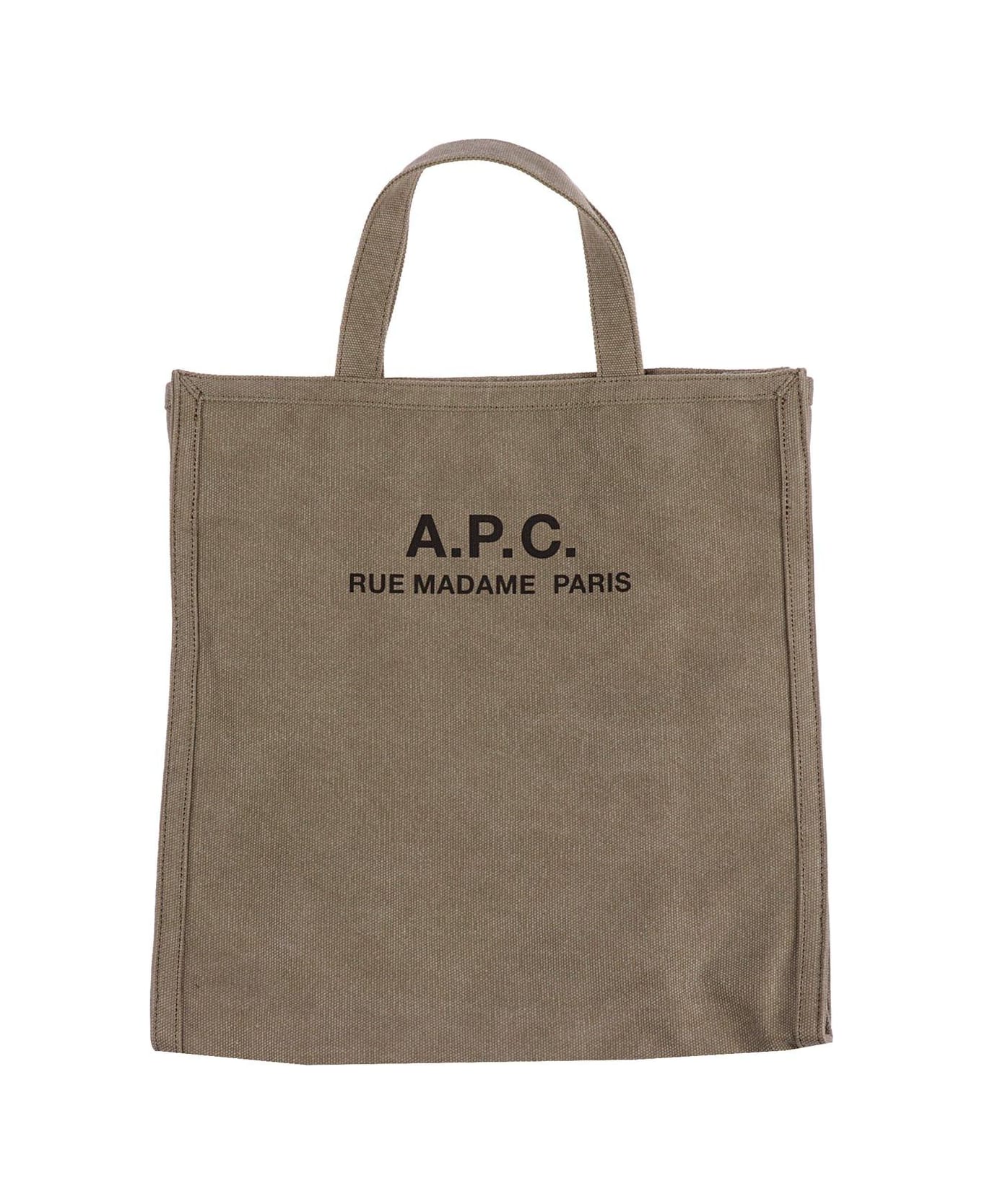 A.P.C. Recovery Shopping Tote Bag - Verde