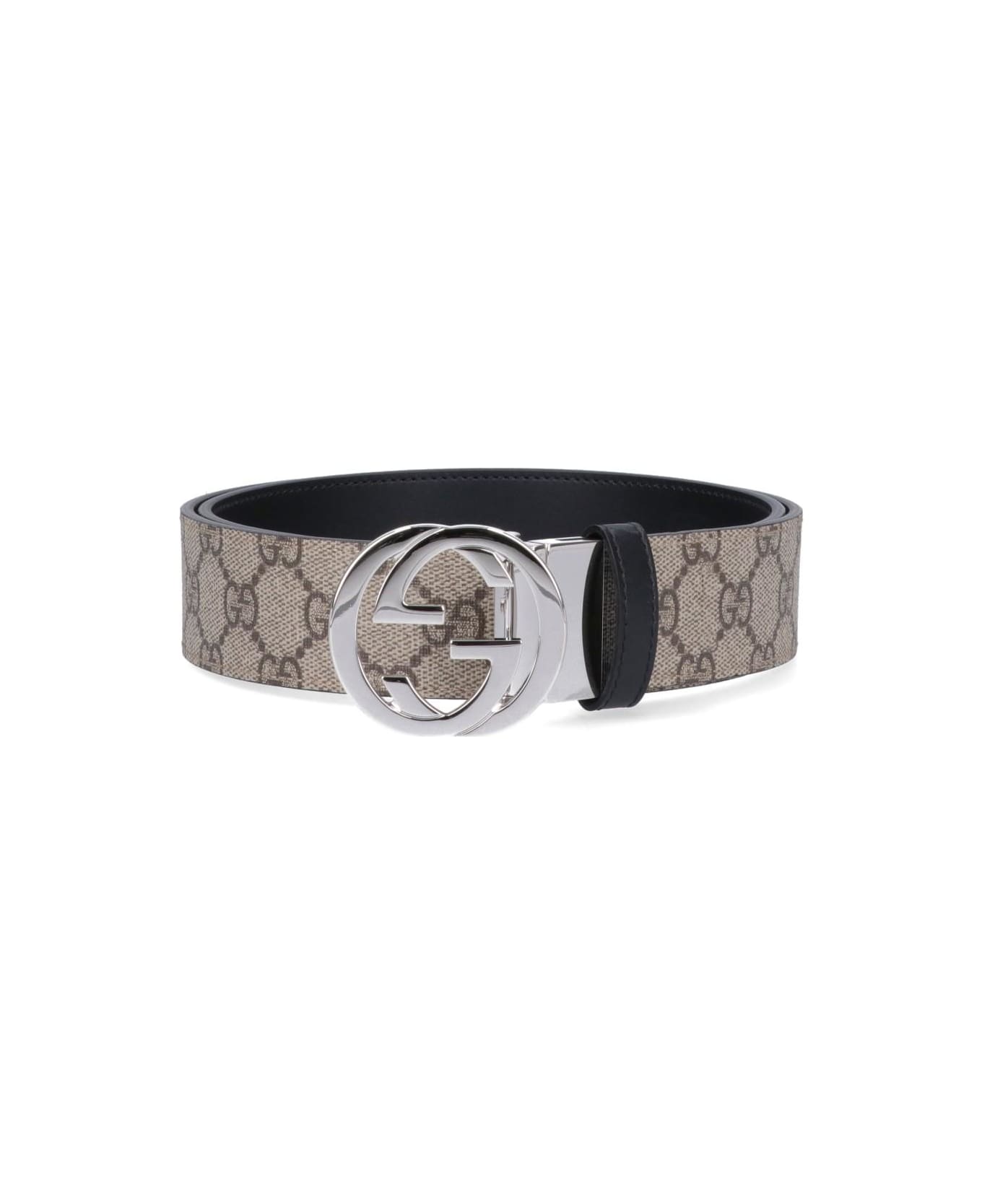 Gucci Reversible Belt 'gg Supreme' - Beige