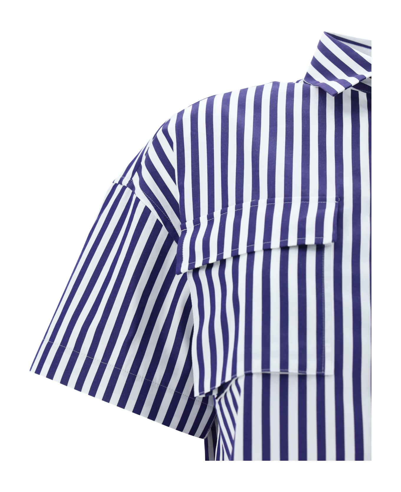 Sacai Shirt - Navy Stripe