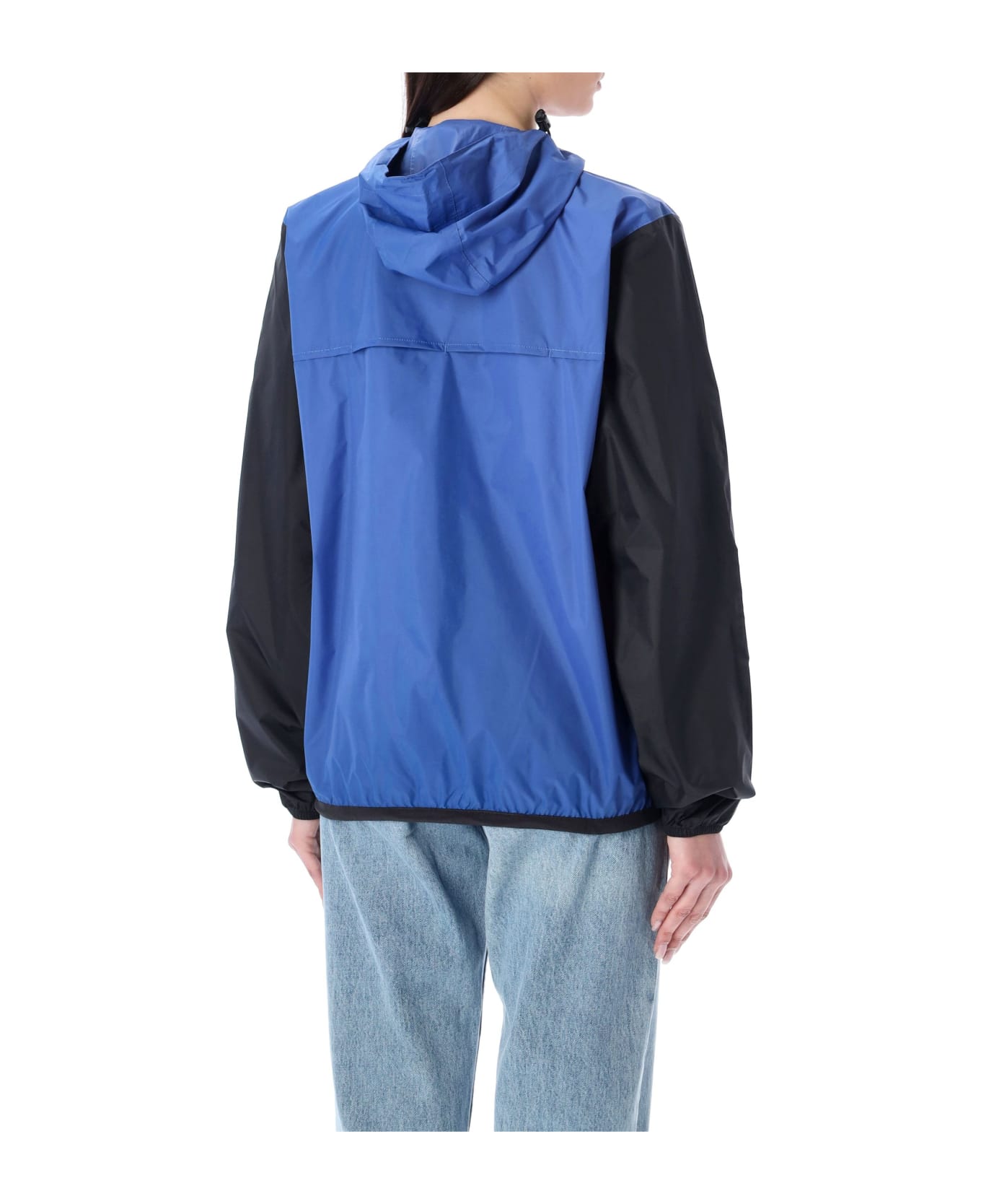 Comme des Garçons Play Bicolor Waterproof Hooded Jacket - BLUE BLACK