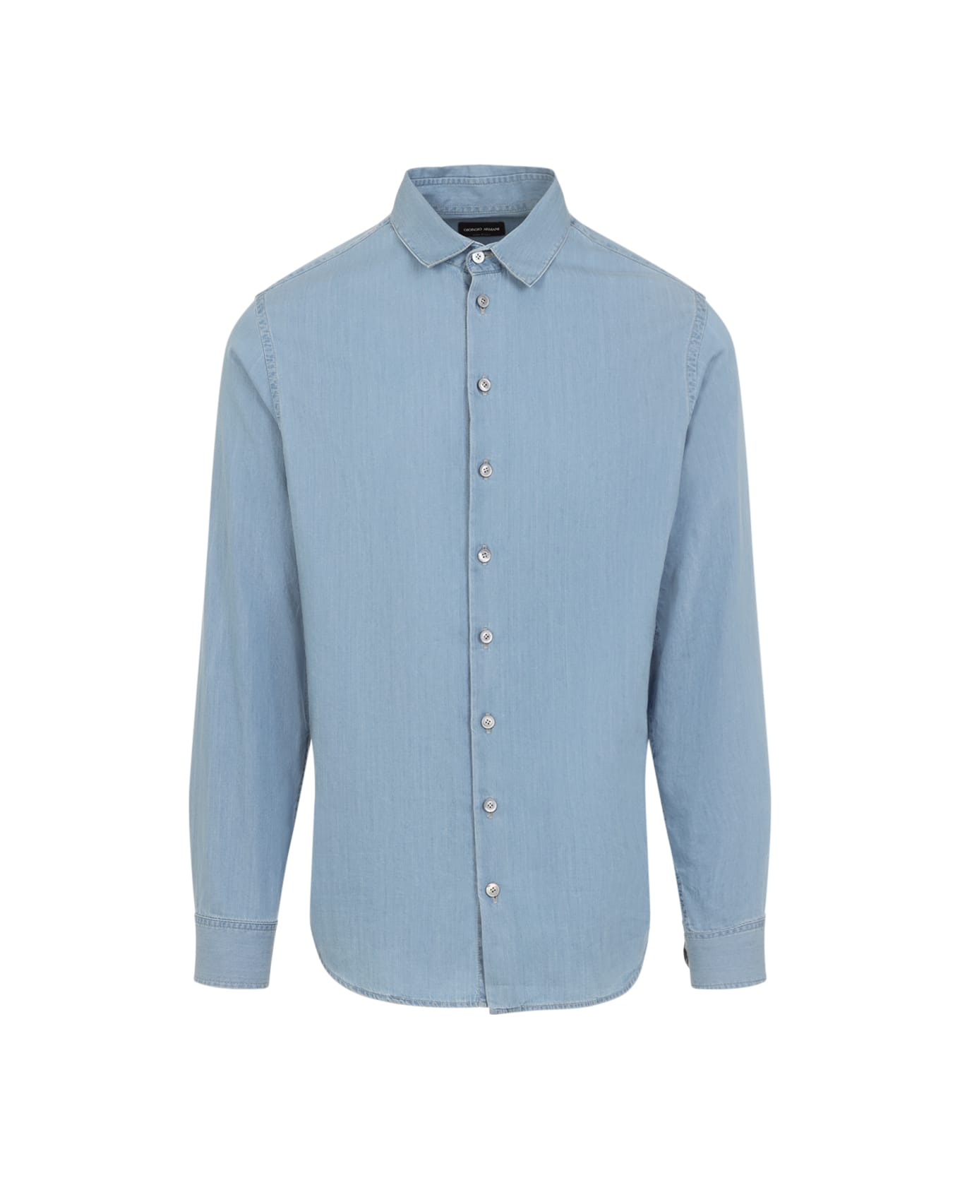 Giorgio Armani Cotton Shirt - Light Blue Denim