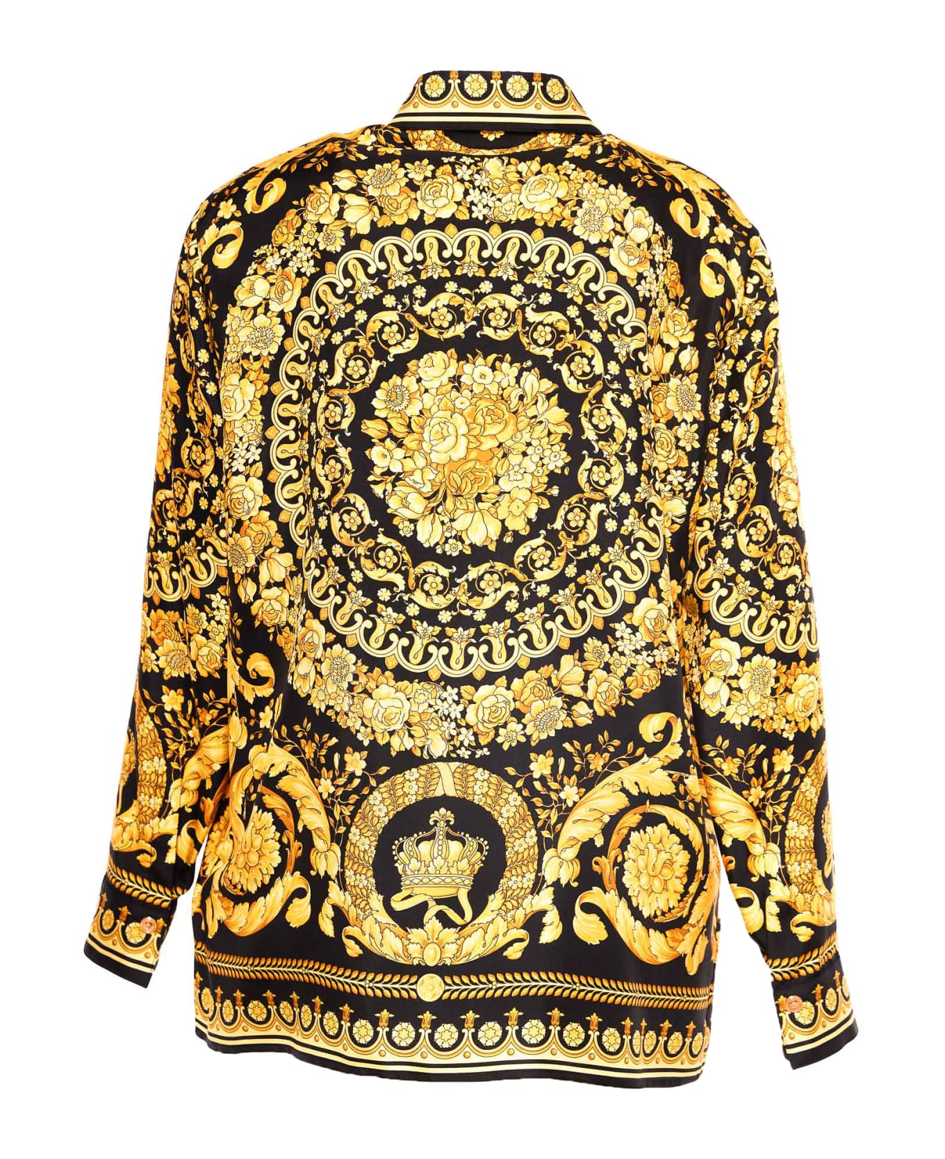 Versace Baroque Print Shirt - Gold