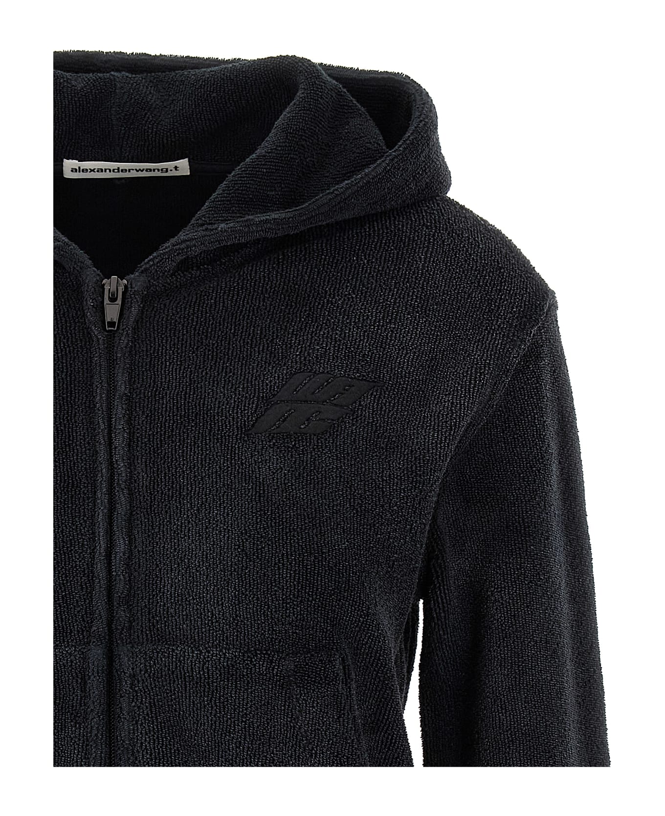 T by Alexander Wang Terry Hoodie - Black  