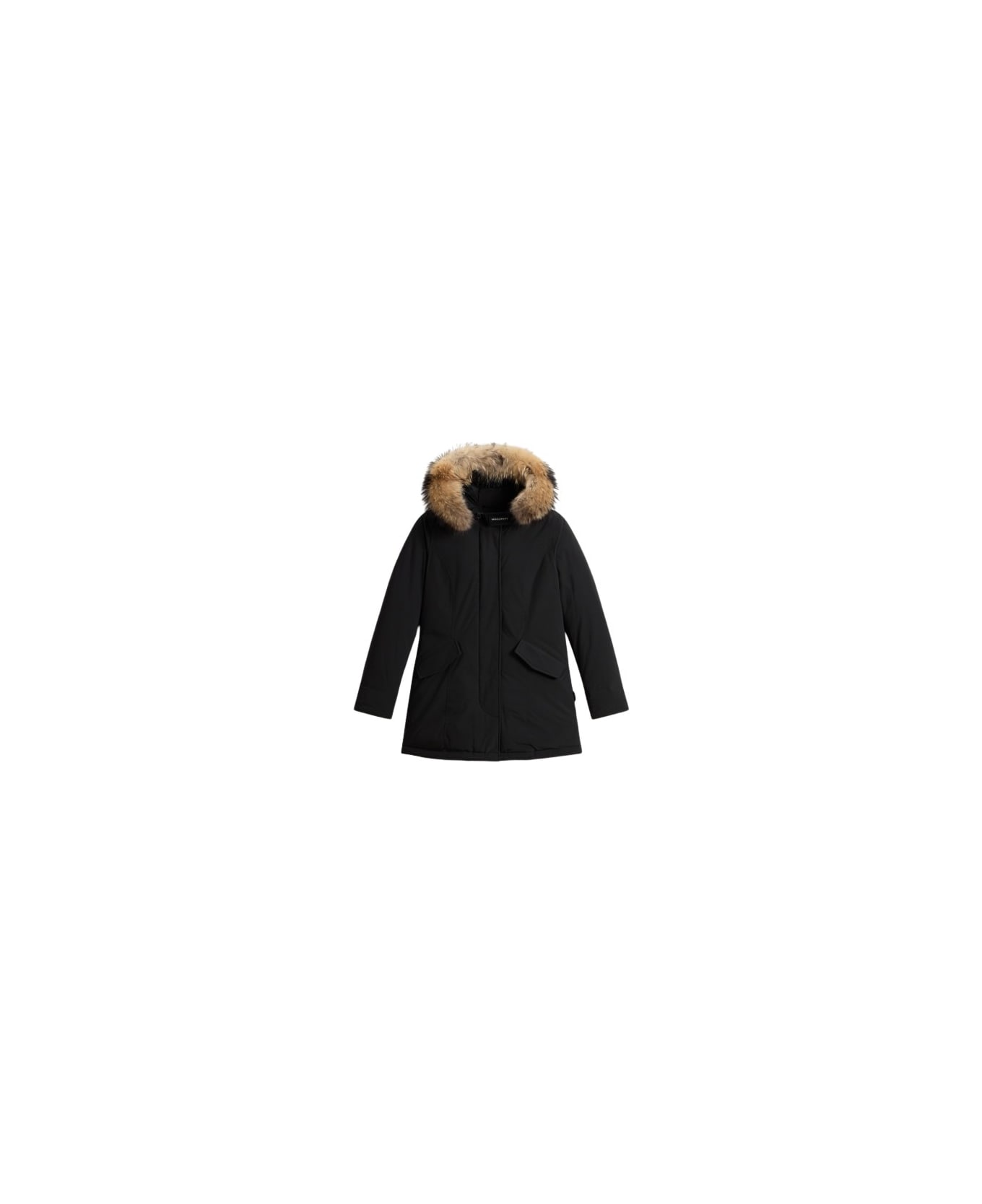 Woolrich Luxury Arctic Raccoon Parka - Black