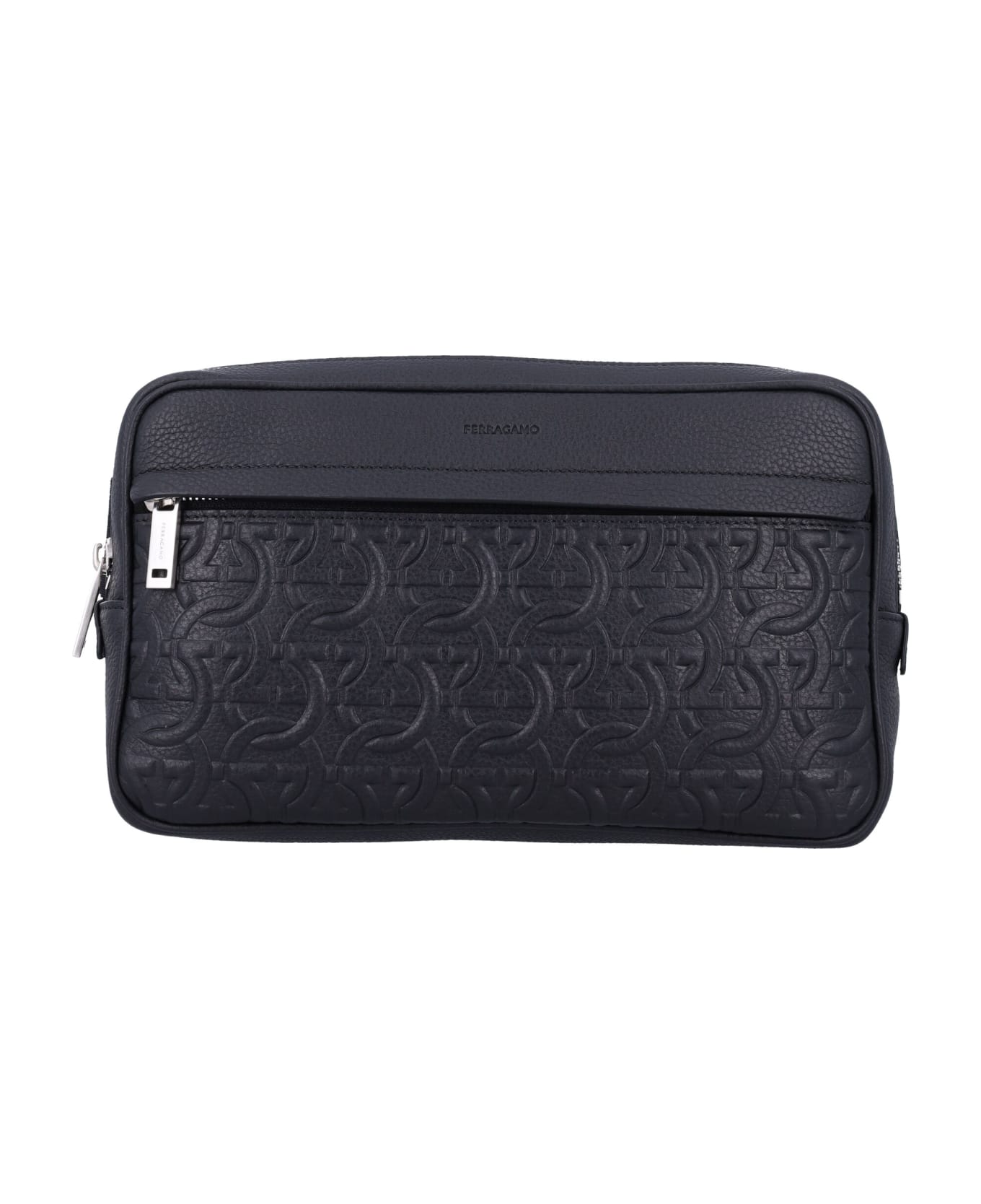 Ferragamo Travel Embossed Beltbag - NERO + NERO 2402