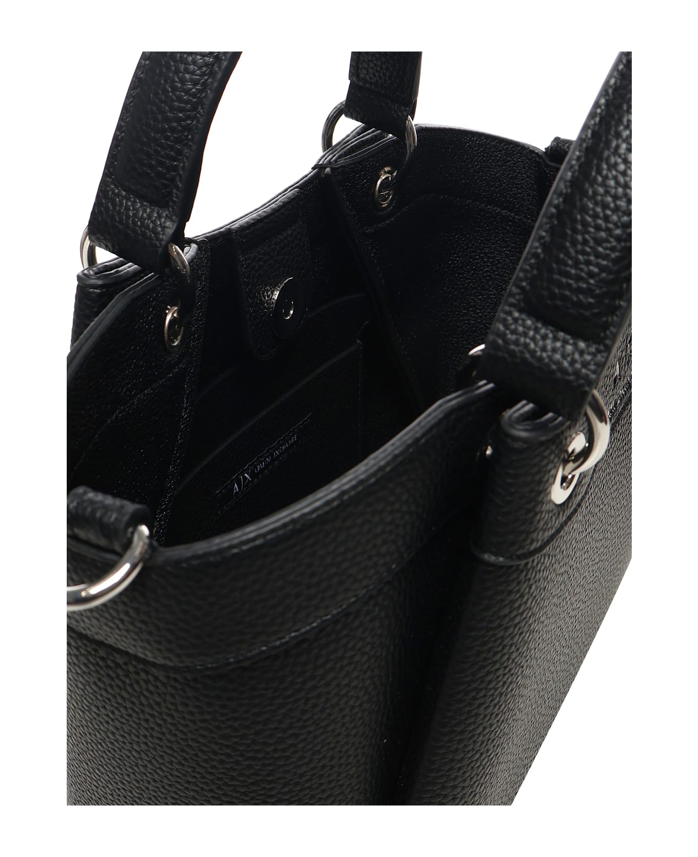 Armani Collezioni Small Handbag With Degradè Shoulder Strap - Black