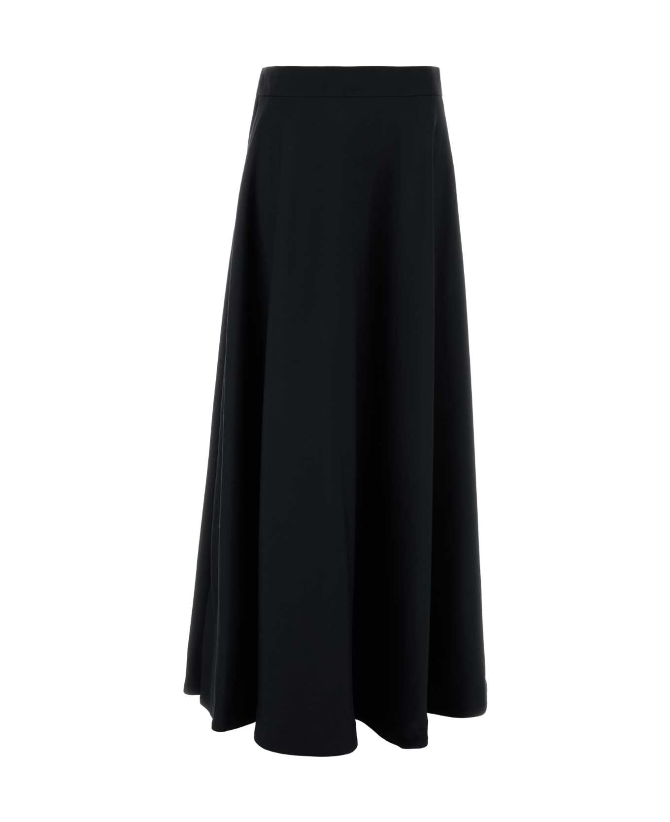 Balenciaga Black Twill Skirt - Black