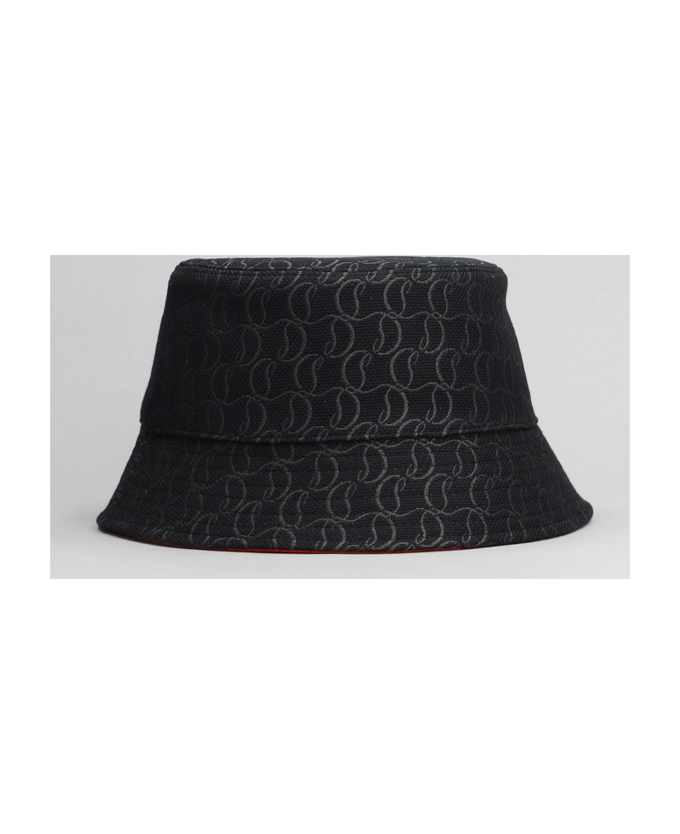 Christian Louboutin Bobino Hats In Black Cotton - black