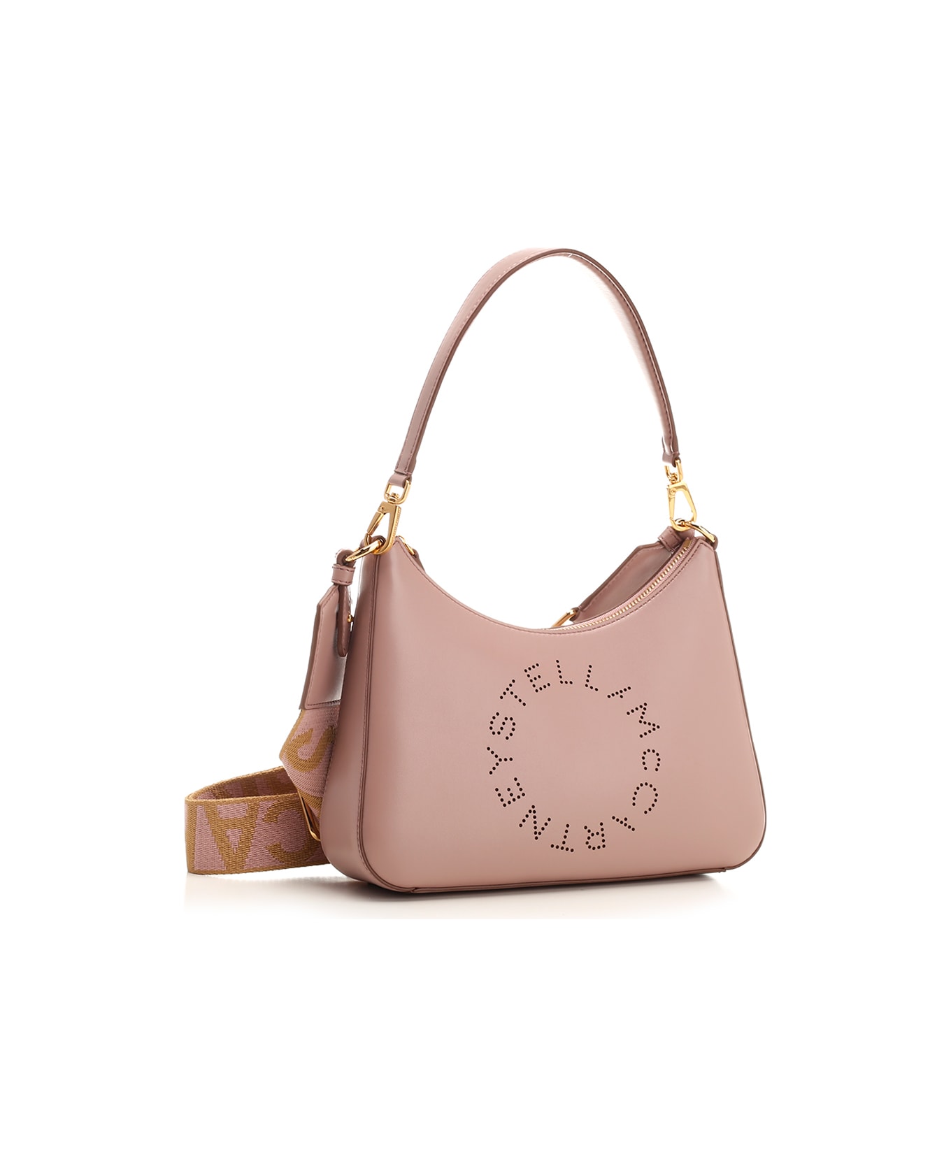 Stella McCartney Small Shoulder Bag With Logo - Shell