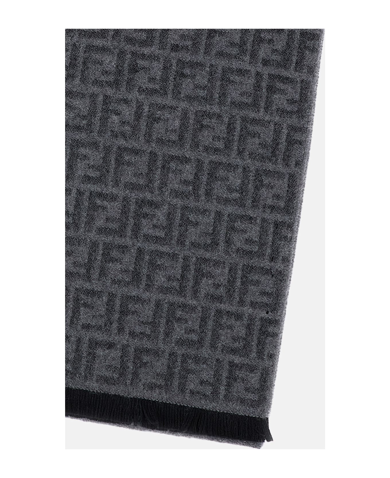 Fendi Wool Scarf - Grey