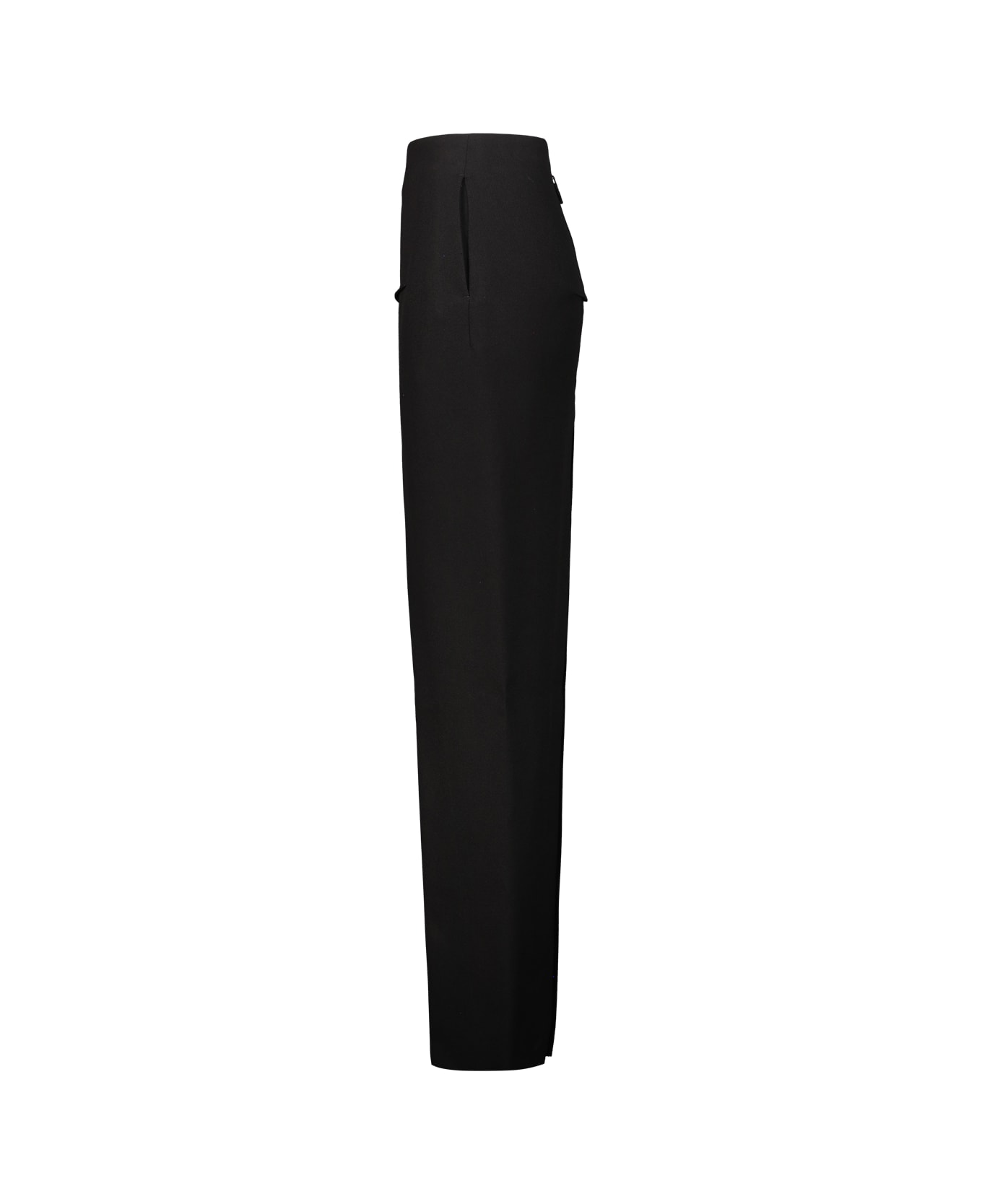 Rick Owens Concordians Sliced Long Skirt - Black