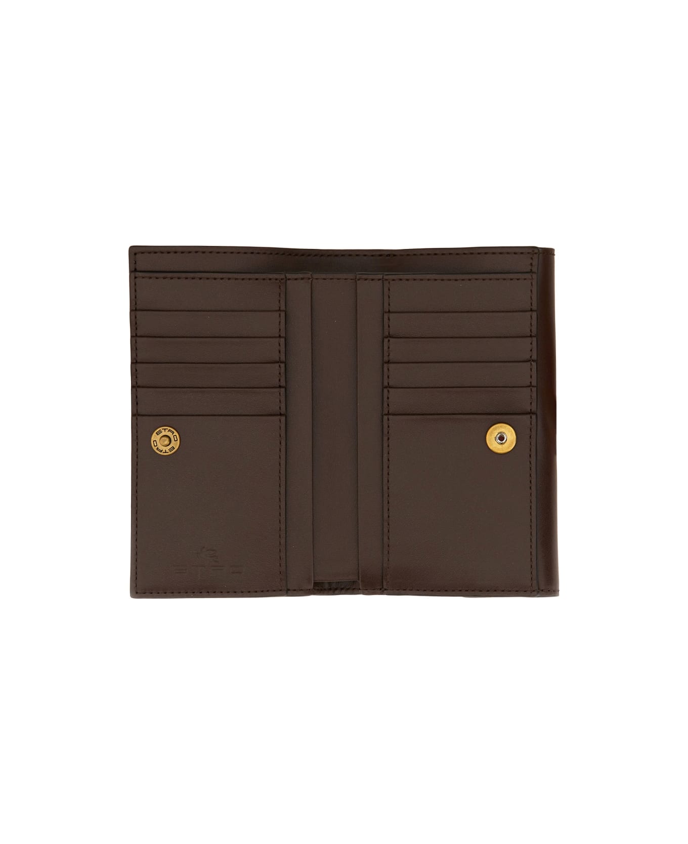 Etro Paisley Wallet - BROWN