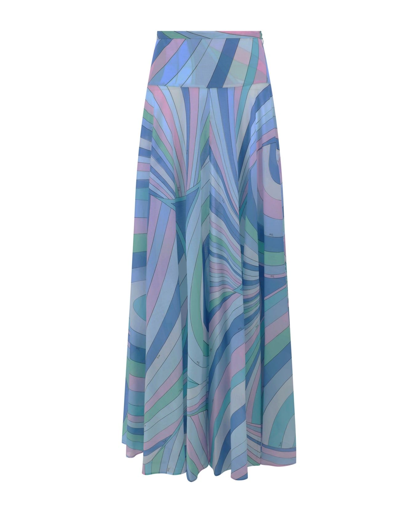 Pucci Long Skirt - Clear Blue