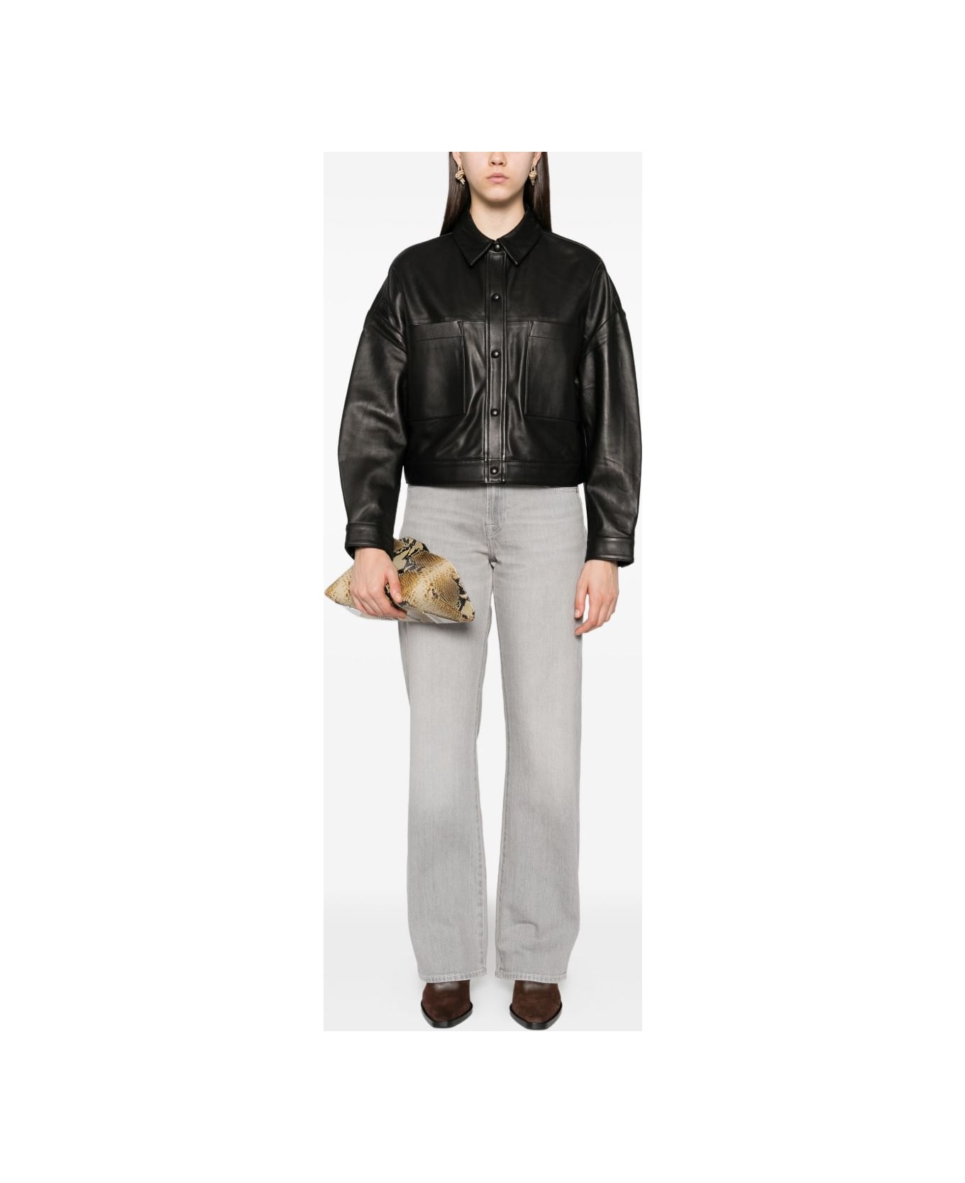 IRO Sasha Leather Jacket - Black