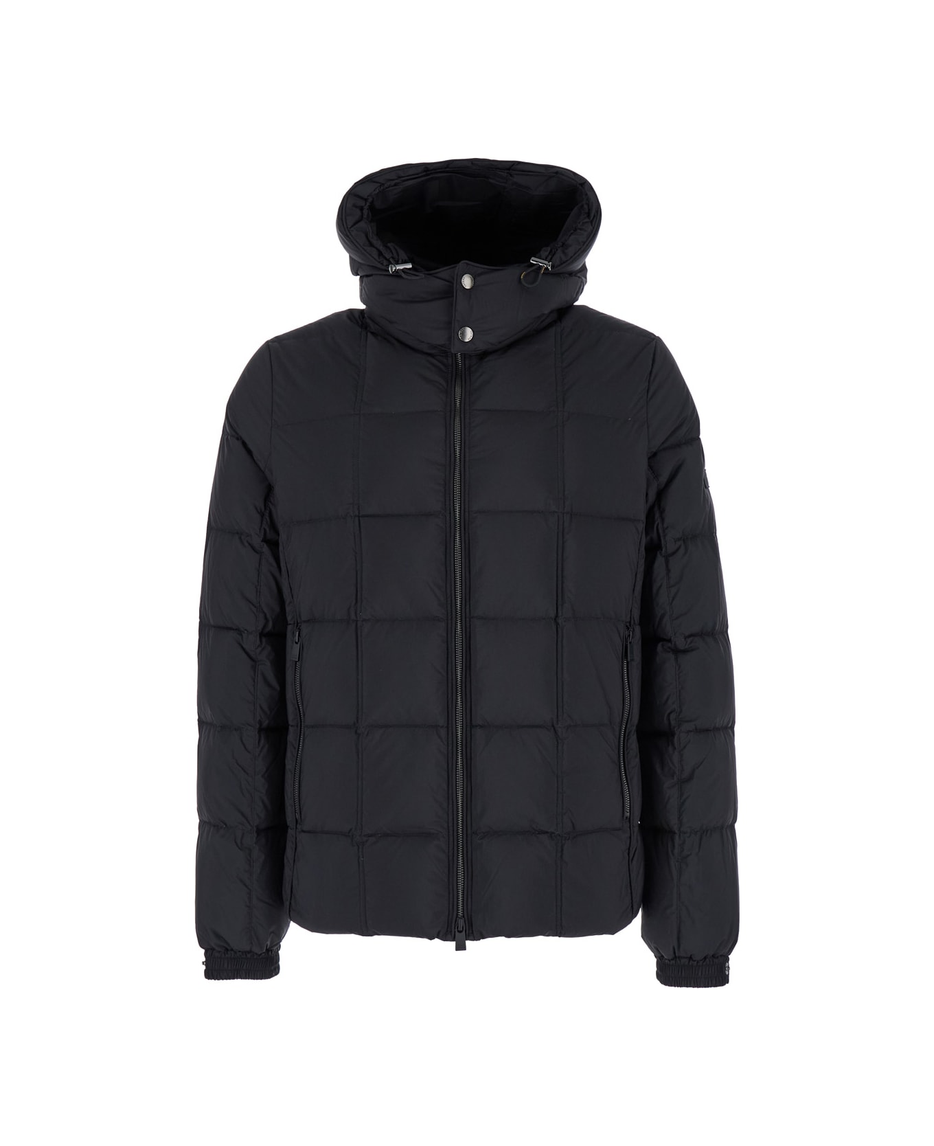 TATRAS 'gesso' Black Quilted Down Jacket With Detachable Hood In Nylon Man - Black