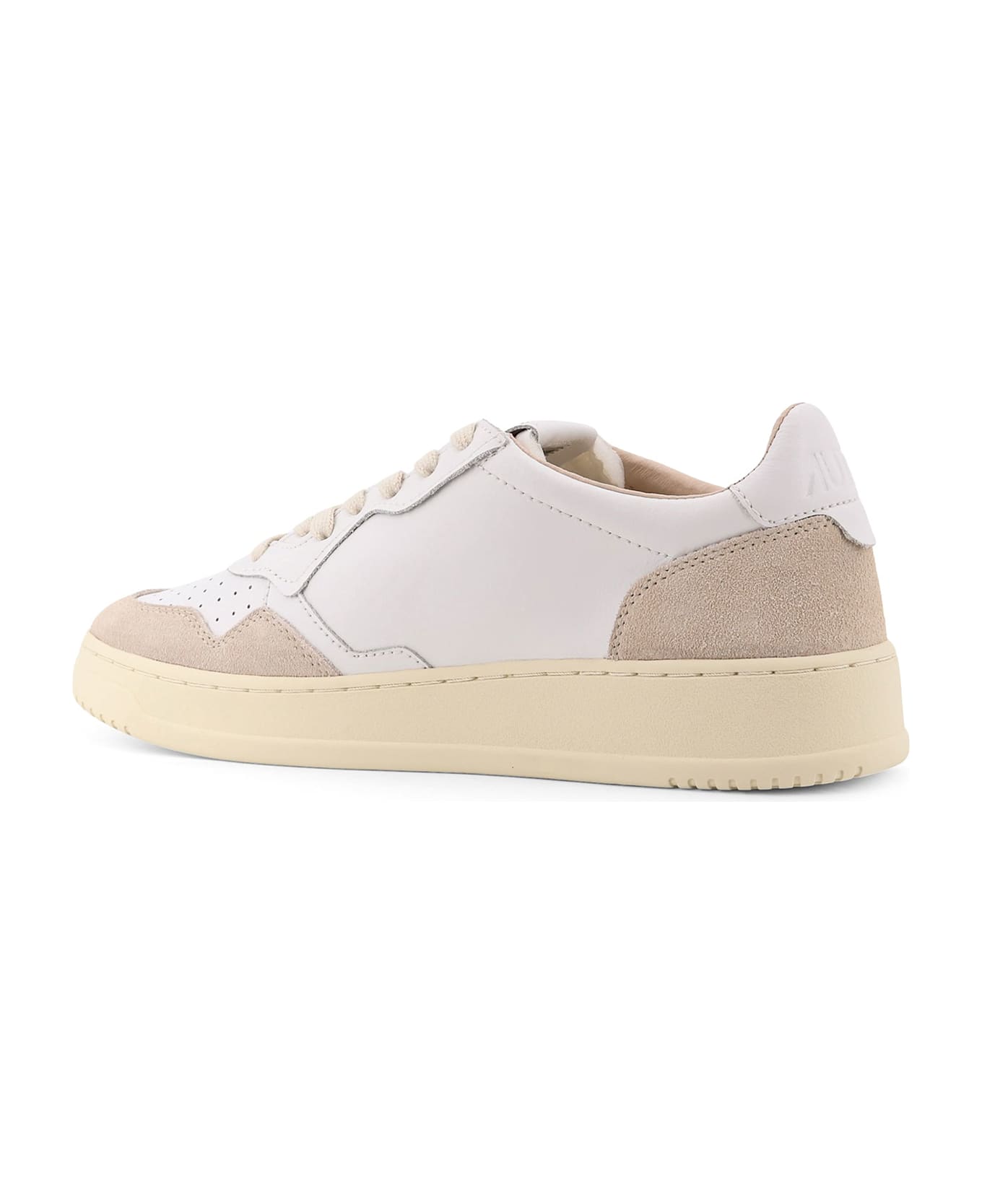 Autry Medalist Low Leather Sneakers - BIANCO BIANCO