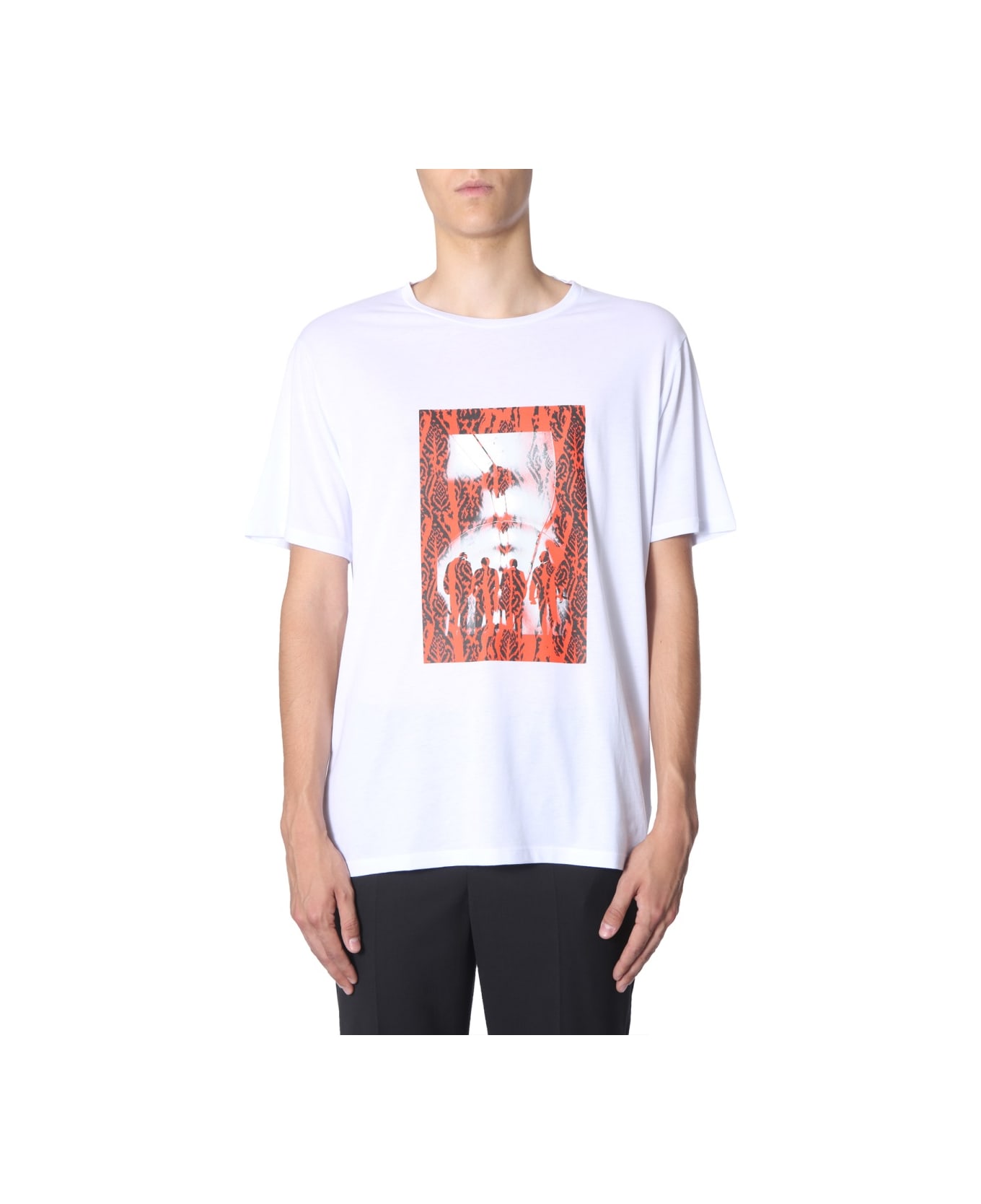 Neil Barrett "chaotic Subway" T-shirt - WHITE