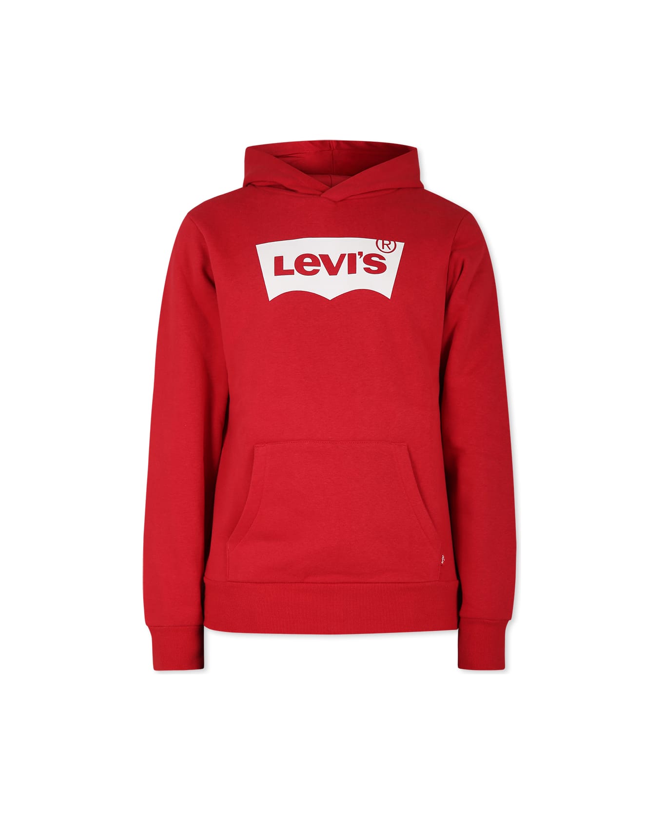 Levi's Red Sweatshirt For Boy With White Logo - Red