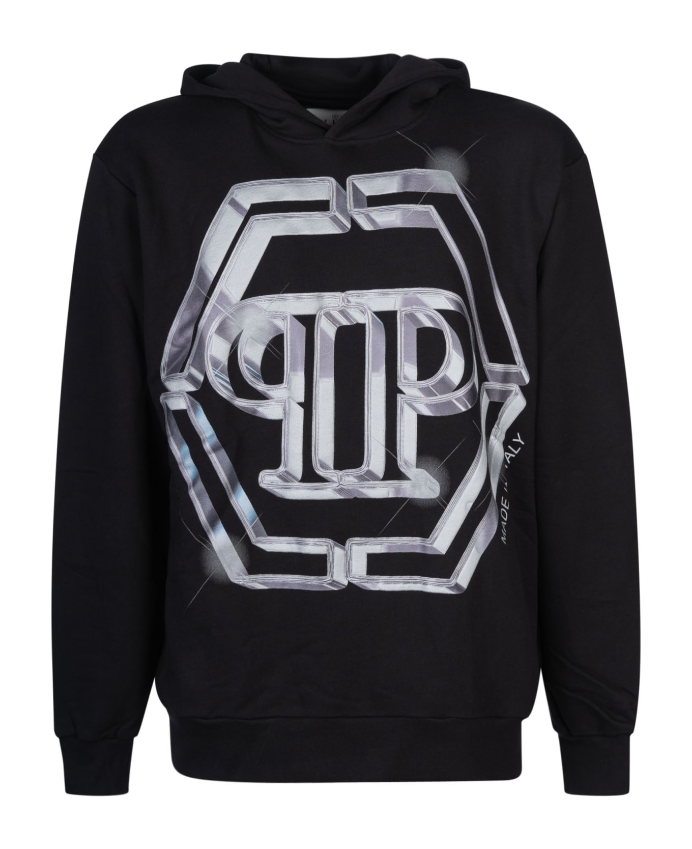 Philipp Plein Pp Glass Hooded Sweatshirt - Black