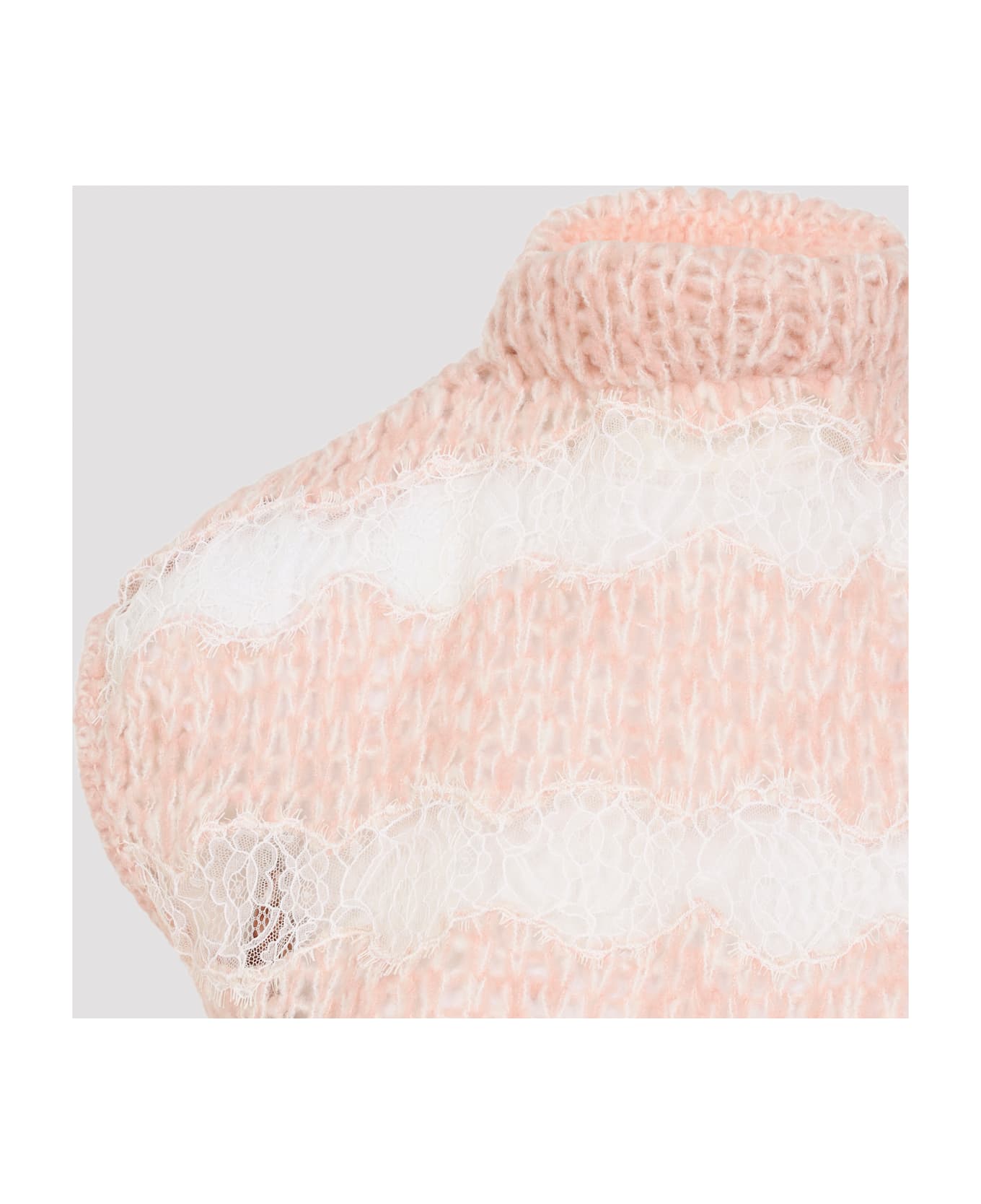 Giambattista Valli Virgin Wool Top - Rose Multi