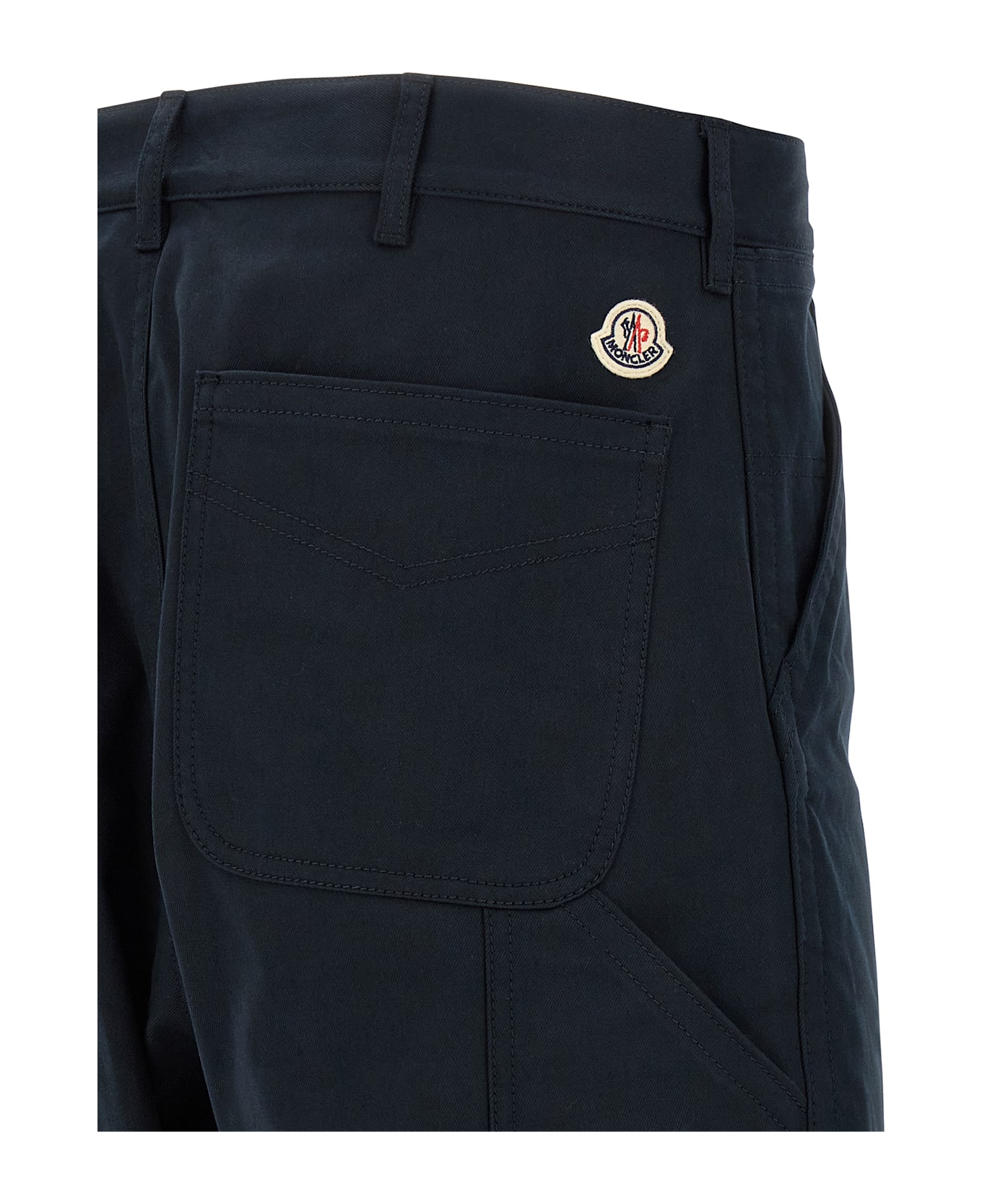 Moncler Cotton Trousers - Blue
