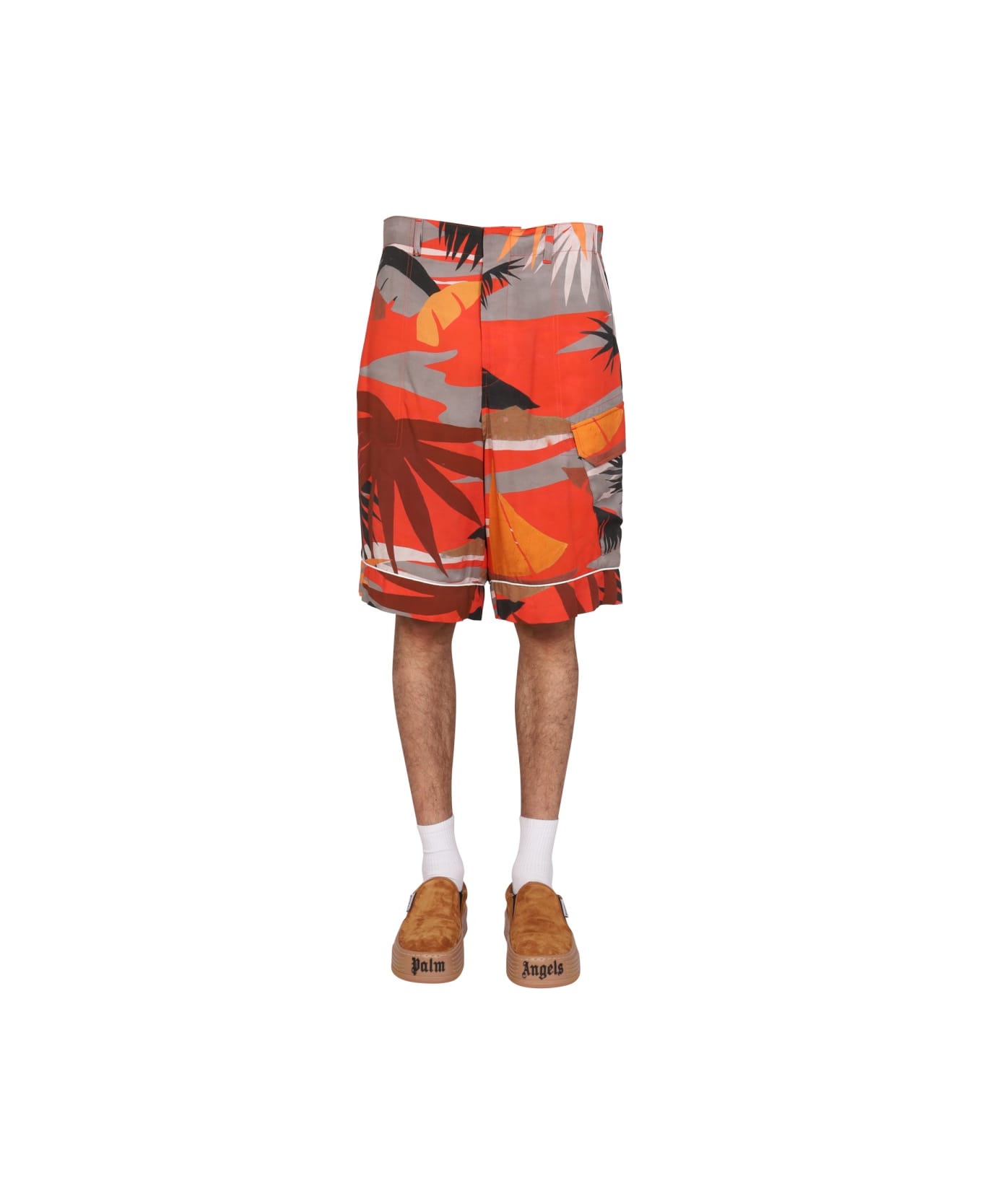 Palm Angels Cargo Bermuda Shorts - MULTICOLOUR