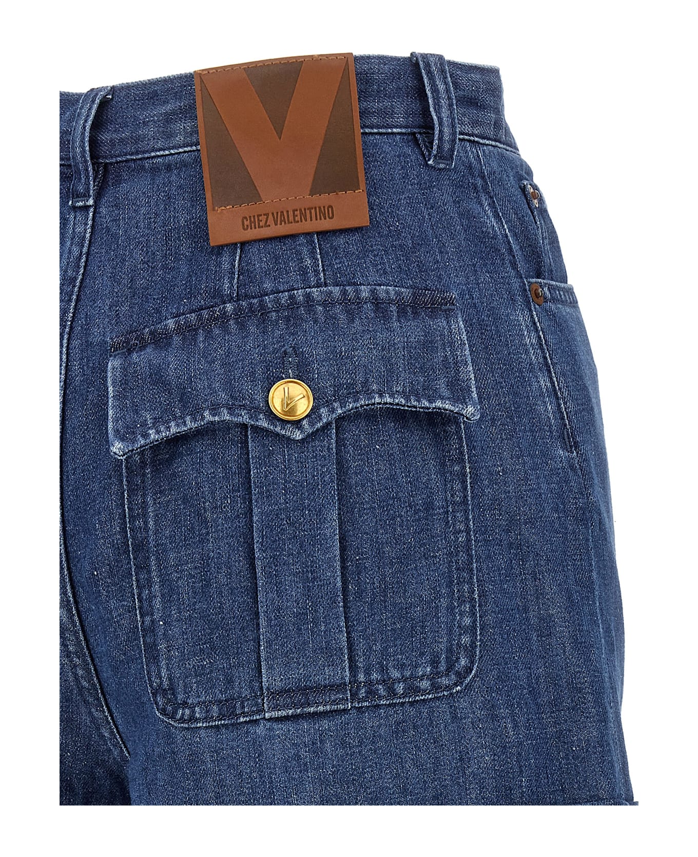 Valentino Garavani Denim Shorts - Blue