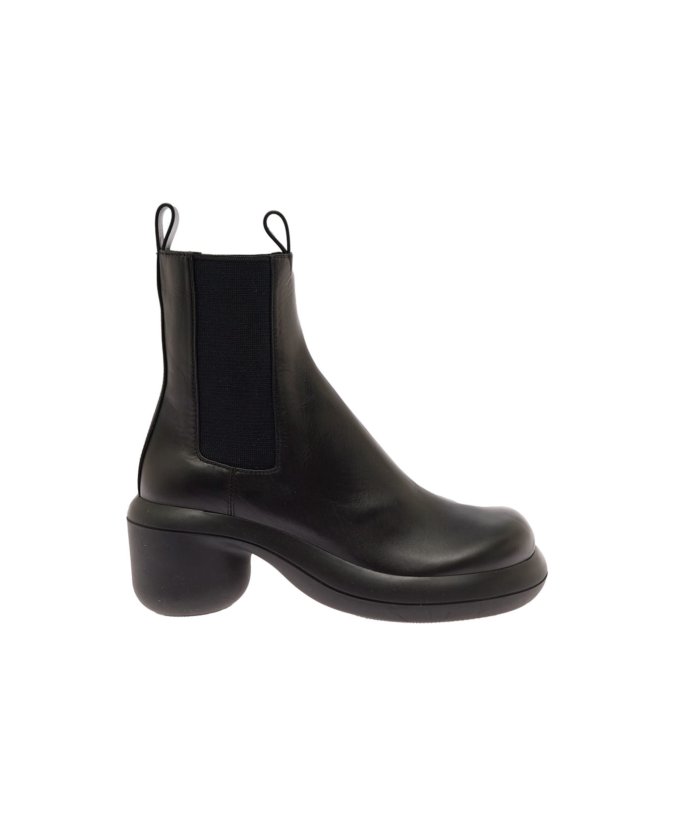 Jil Sander Black Leather Chelsea Boots Woman - Black