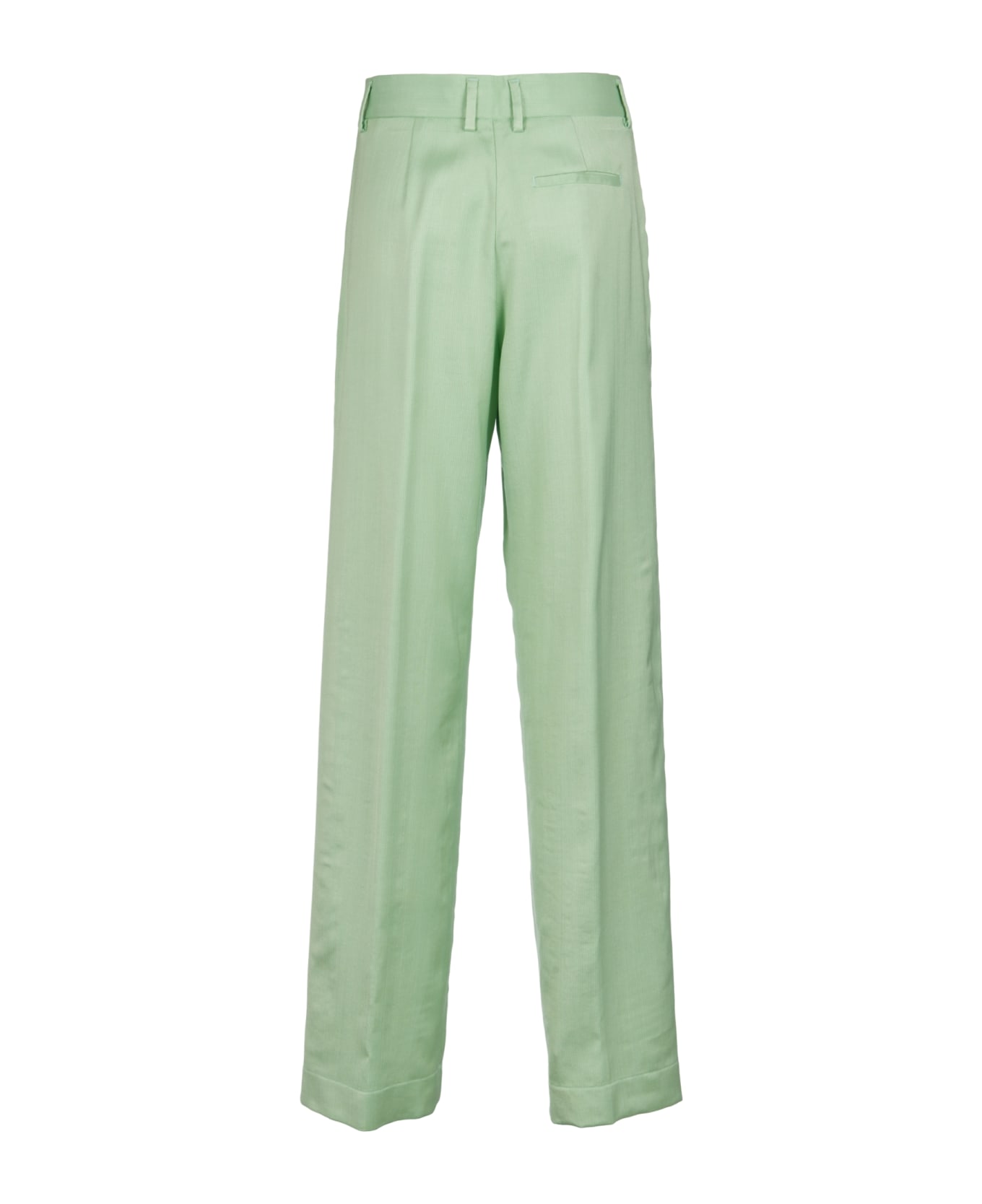 Forte_Forte Concealed Straight Trousers - Ice lime ボトムス