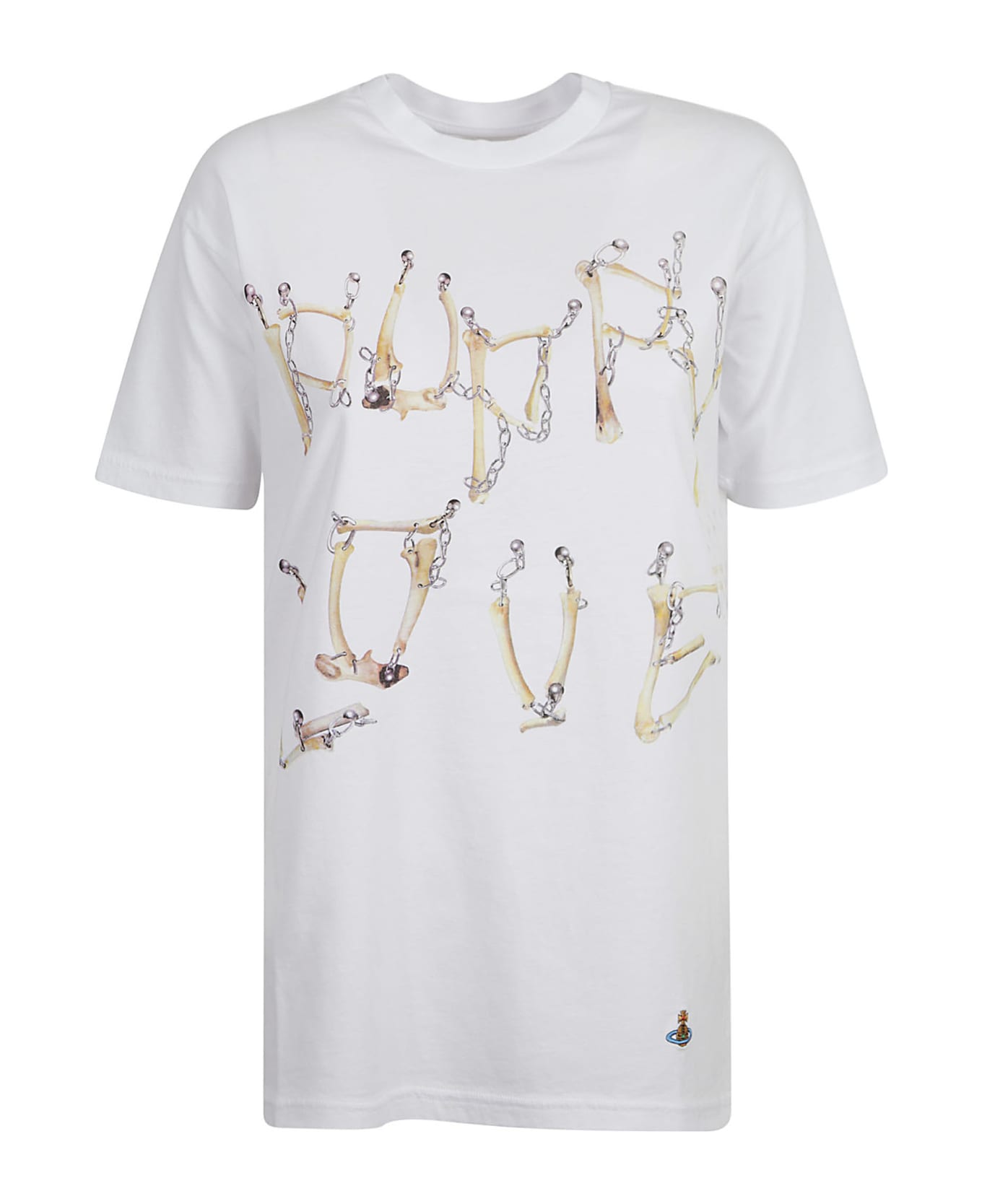 Vivienne Westwood Bones 'n Chain Classic T-shirt - White