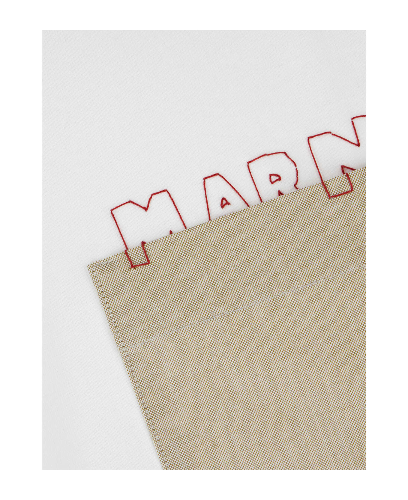 Marni White Cotton T-shirt - LILY WHITE
