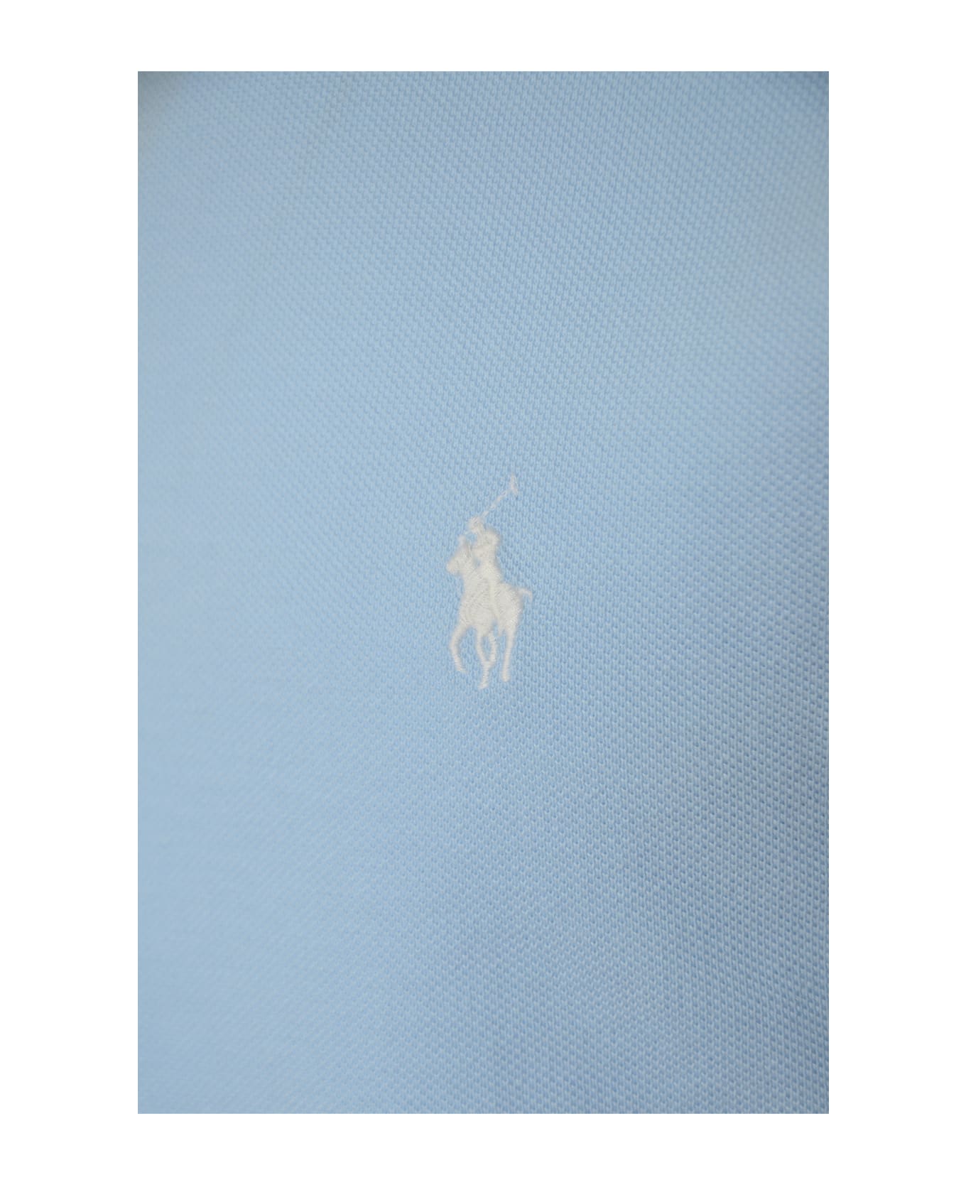 Polo Ralph Lauren Logo Embroidered Regular Polo Shirt - Blue
