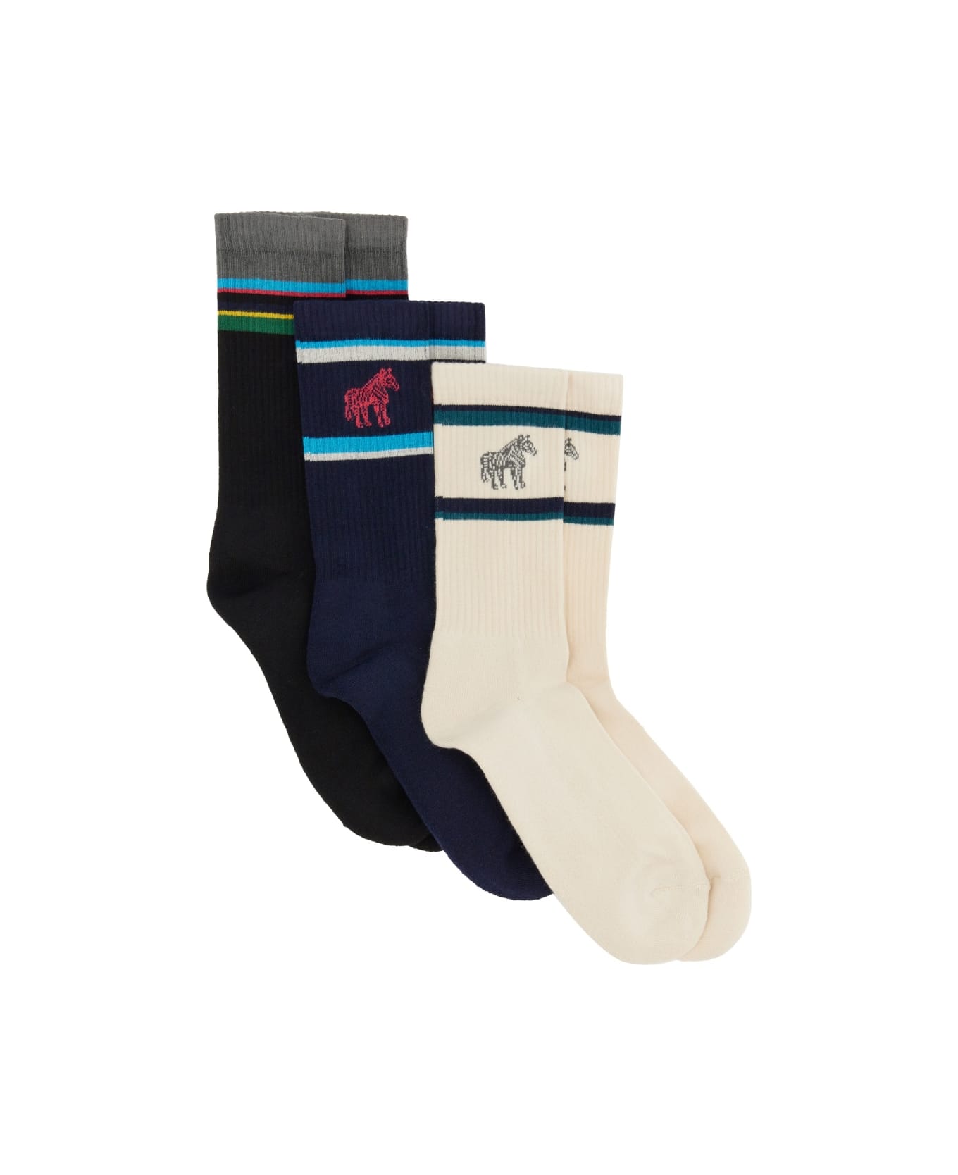 PS by Paul Smith Set Of Three Socks With Logo - MULTICOLOUR